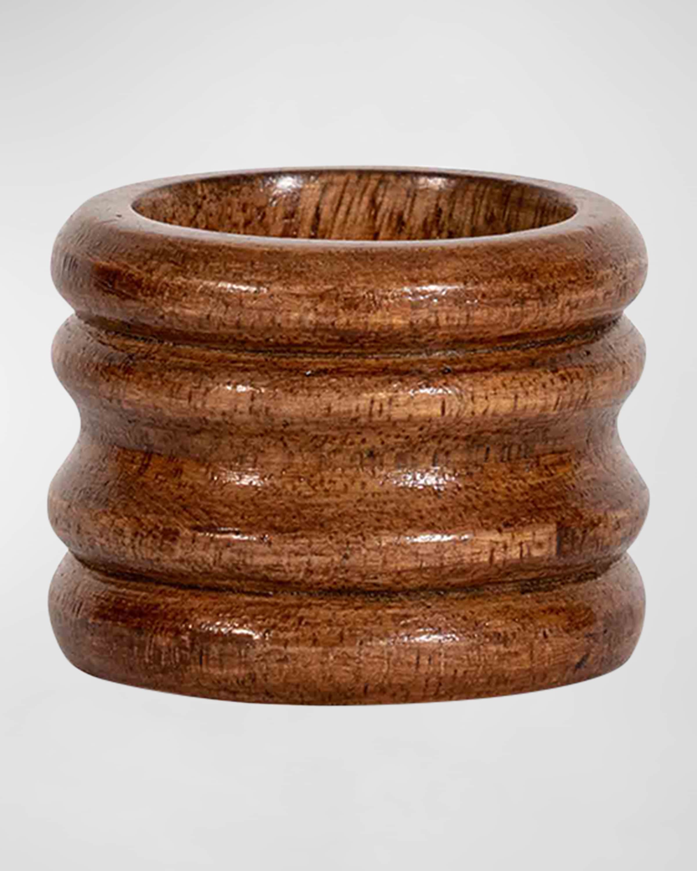 Juliska Bilbao Wood Napkin Ring 