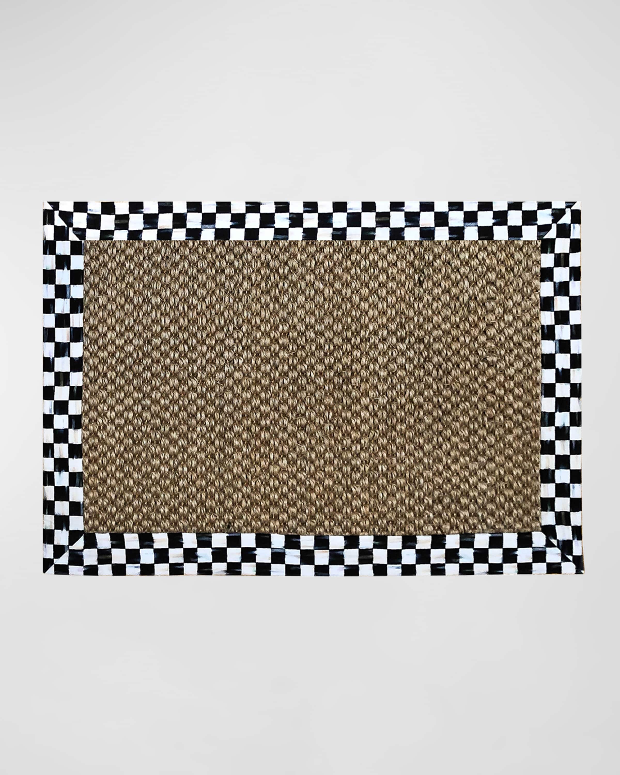 ☘  / Mackenzie☘ MacKenzie-Childs Courtly Check Chunky Sisal Rug Collection