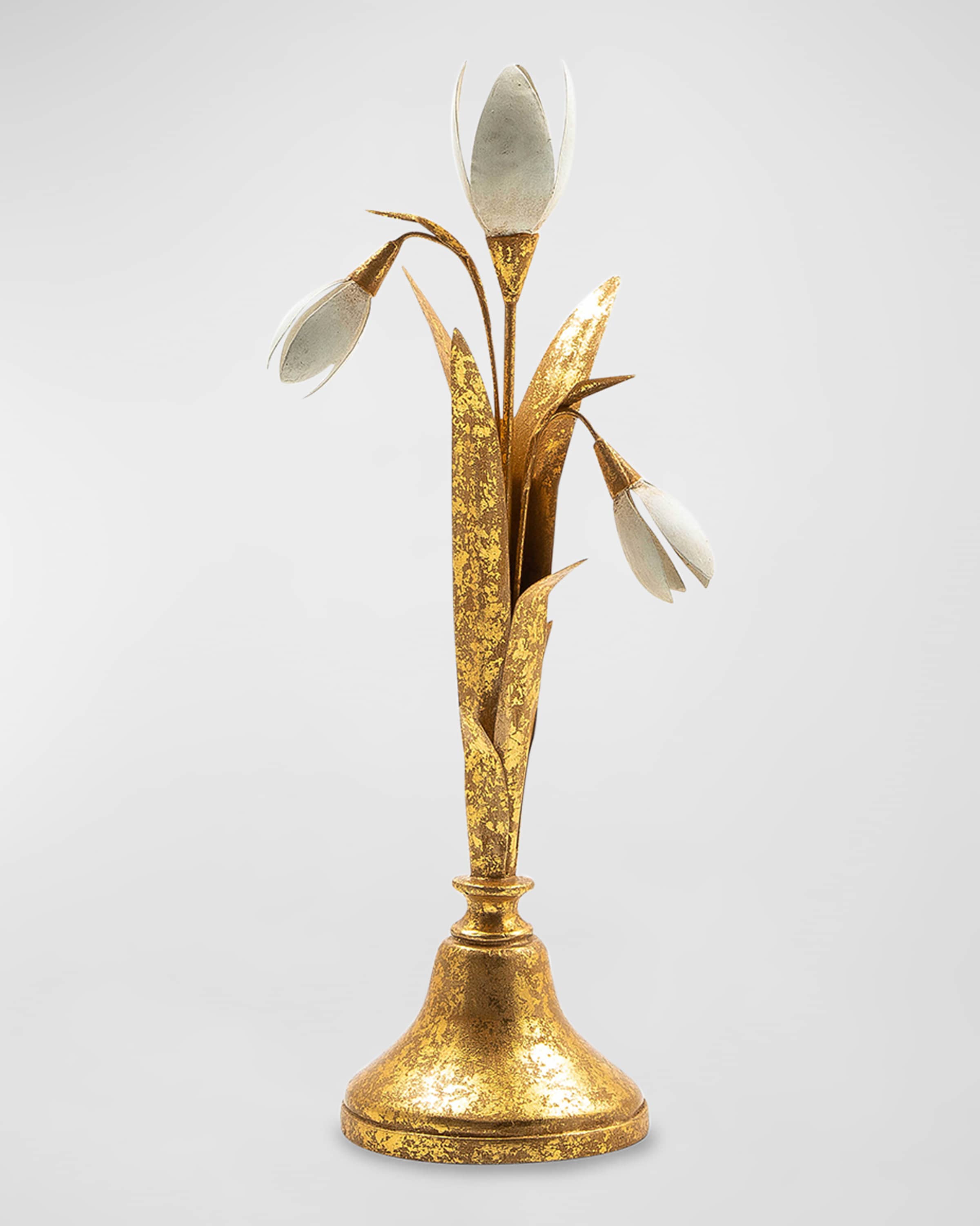 MacKenzieChilds Snowdrop Candle Holders & Matching Items Horchow