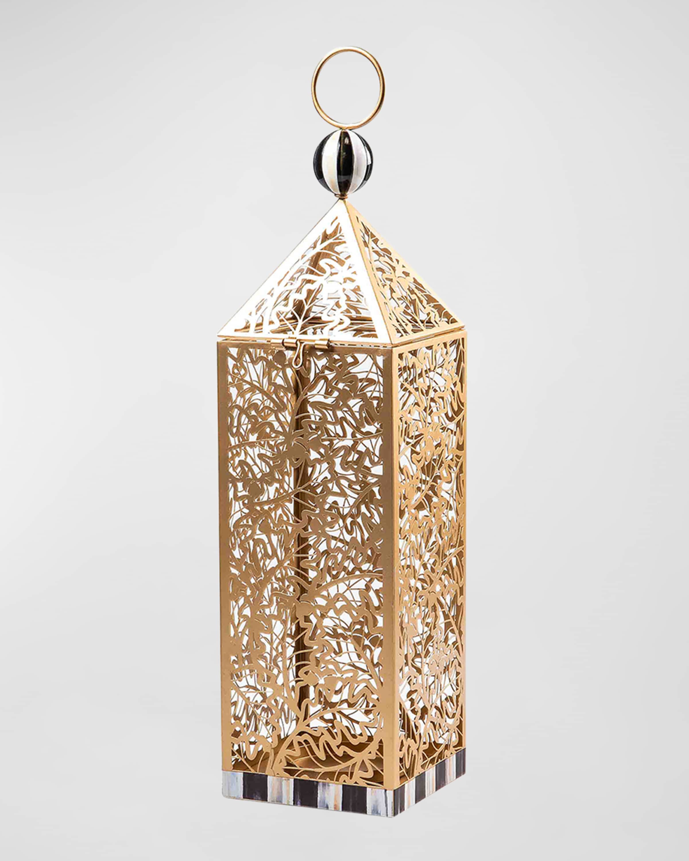 MacKenzie-Childs Pierced Leaf Thanksgiving Lantern 