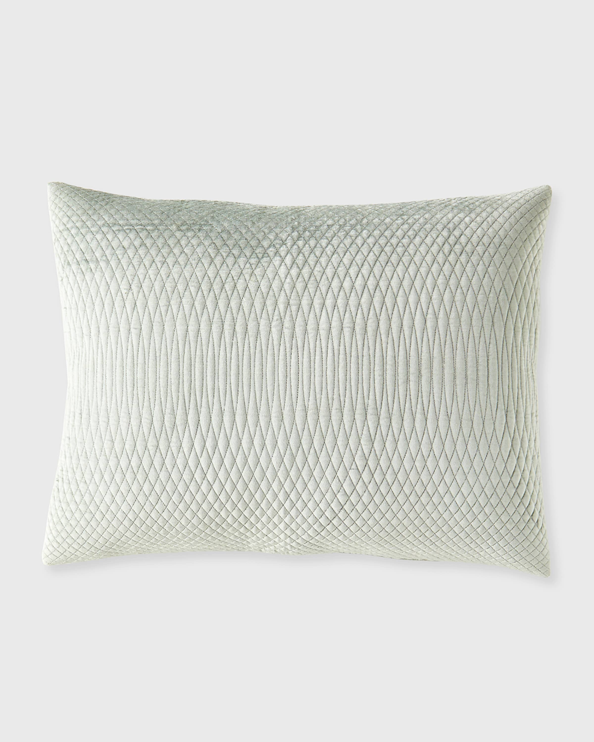 Callisto Home Rivena Quilted Velvet Standard Sham