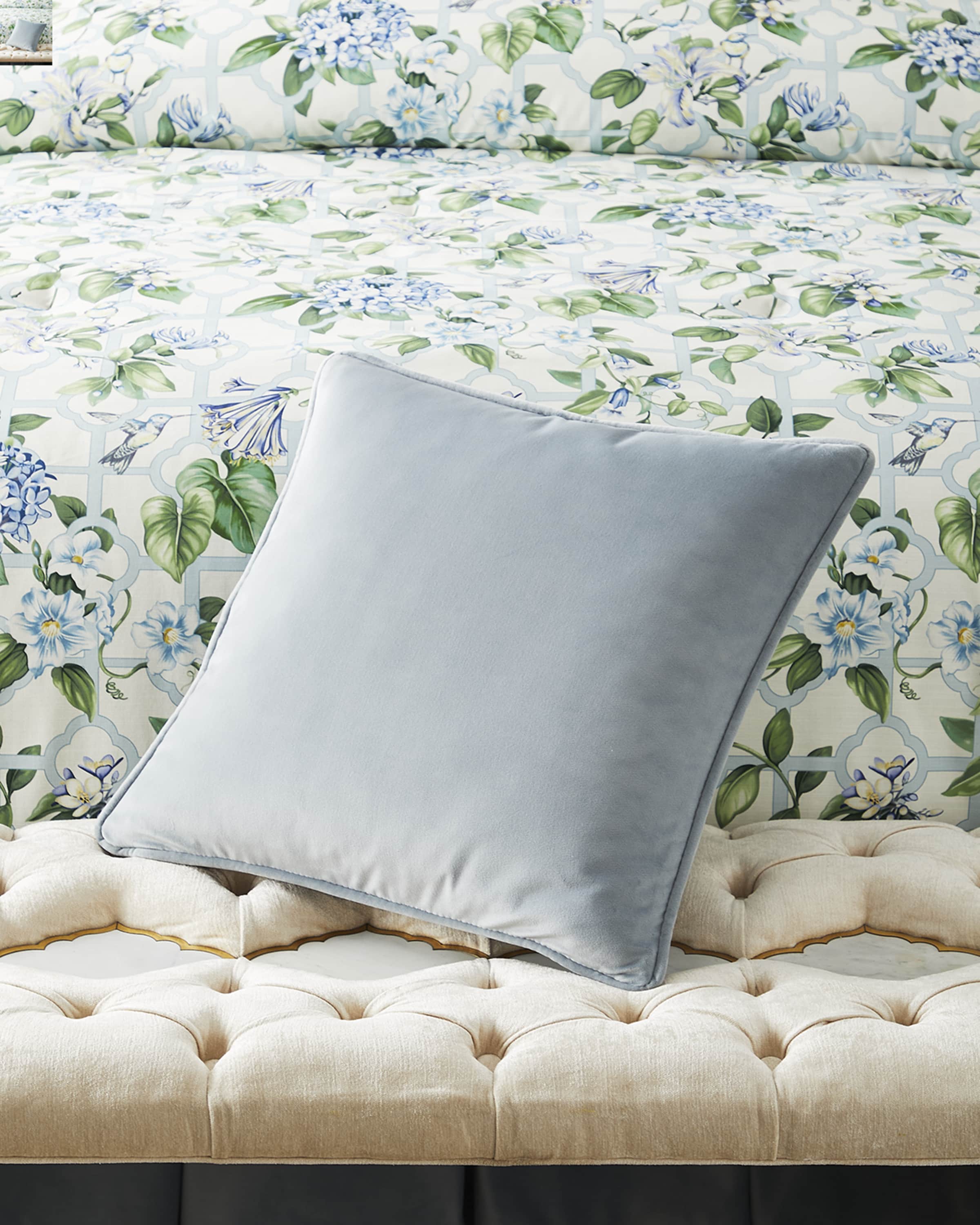 Sherry Kline Home Treillage Velvet Pillow 