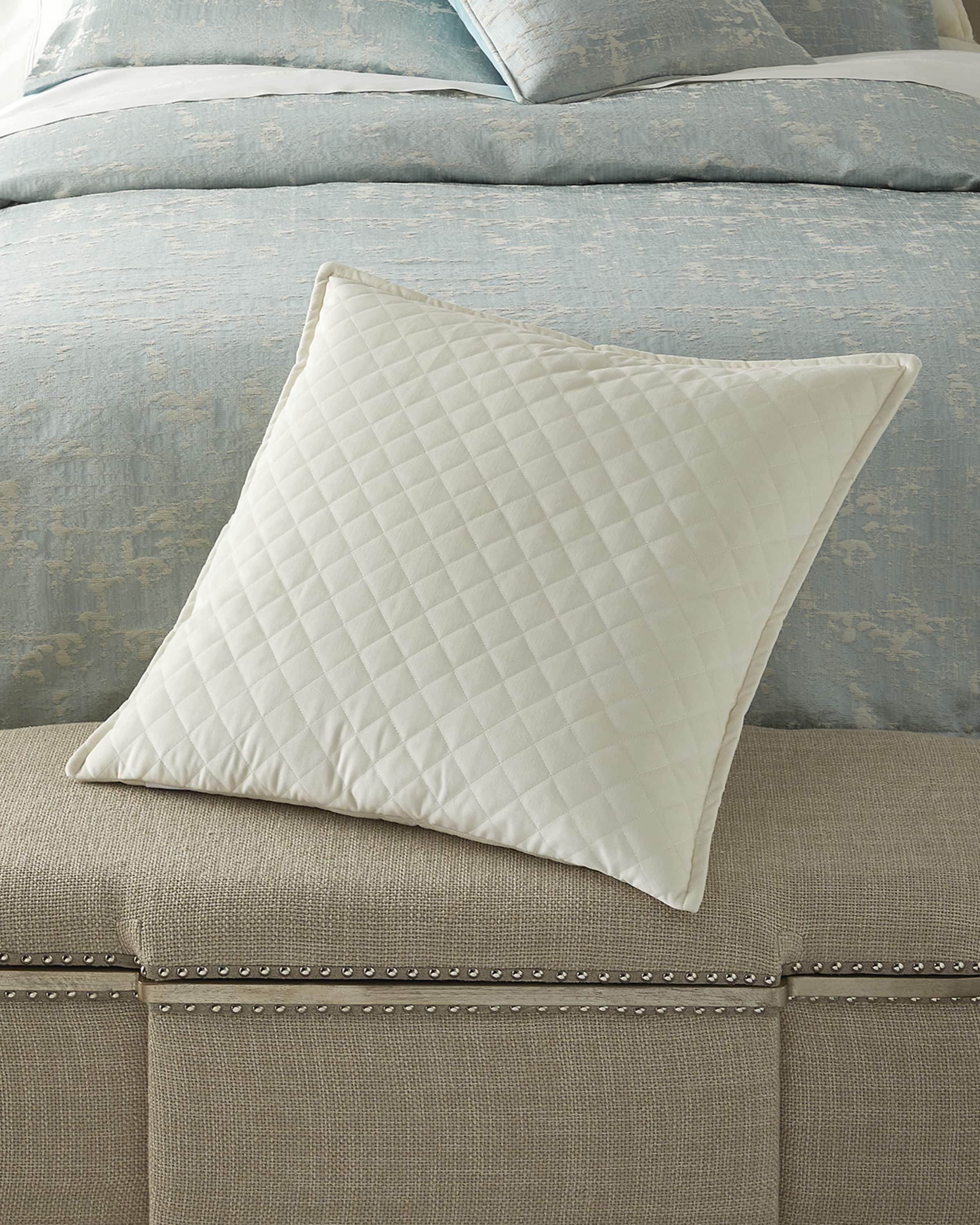 Olivia Quido Ava Quilted Velvet Euro Sham
