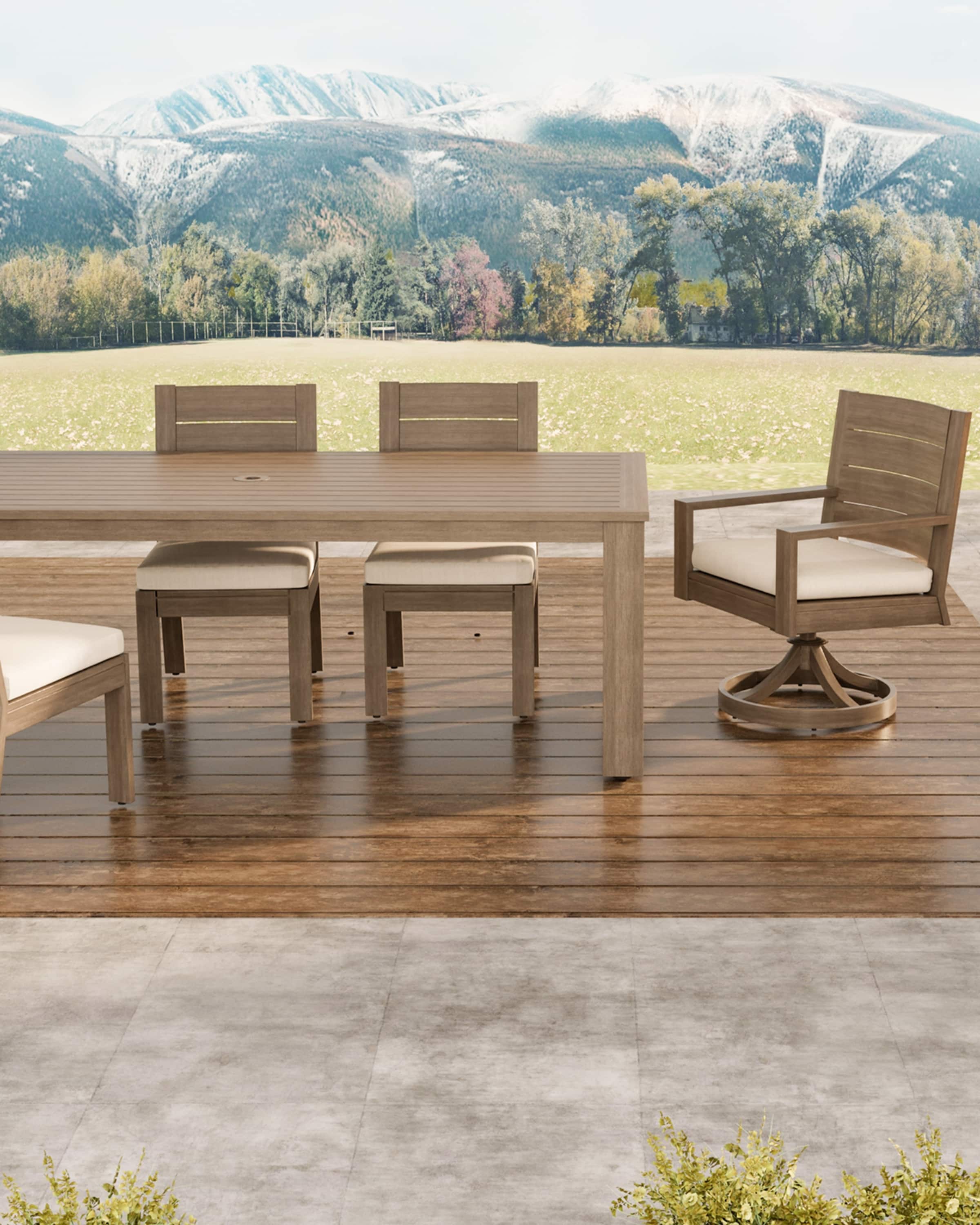 Sunset West Laguna Outdoor Swivel Dining Chair