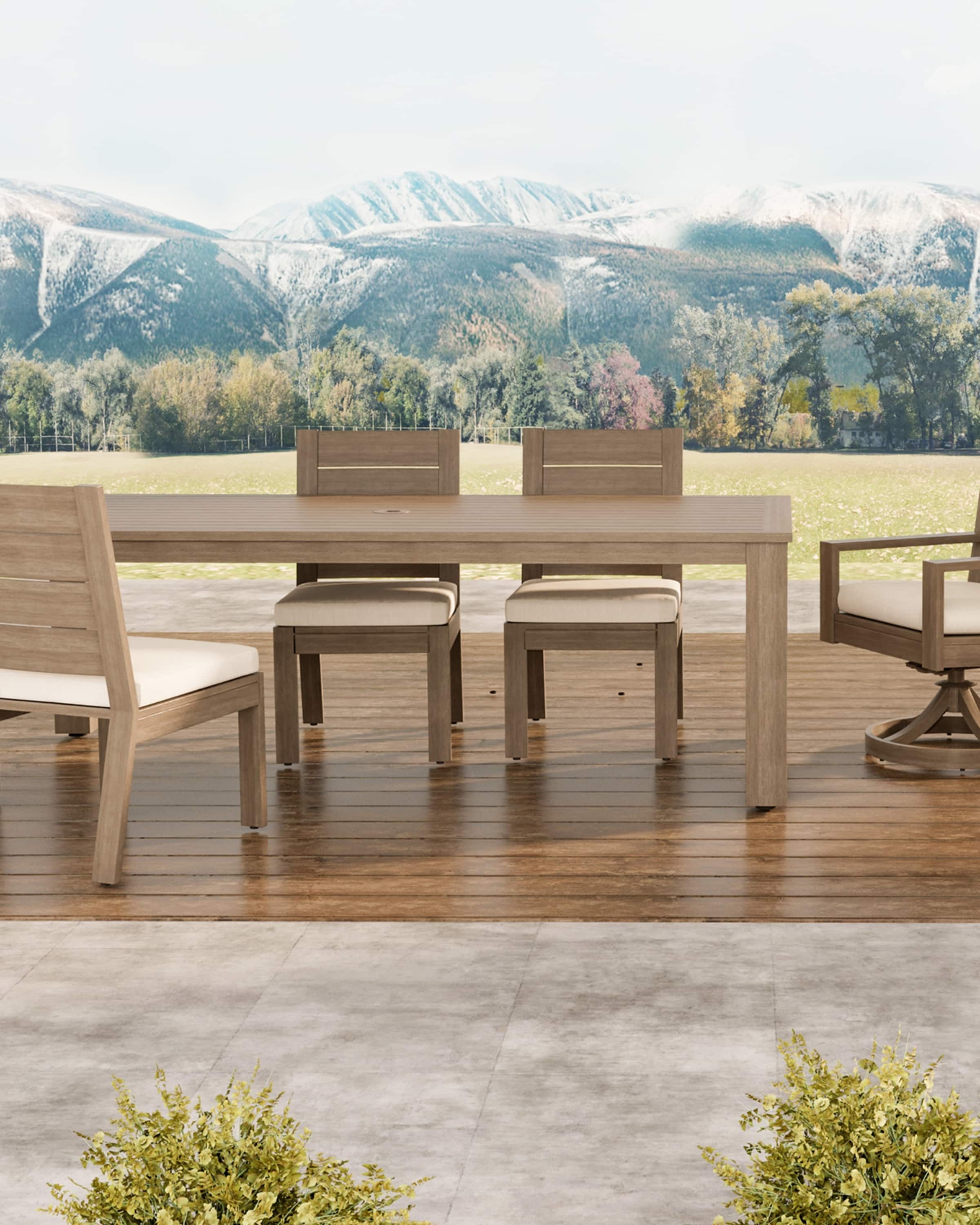 Garden table and chairs set the range outlet