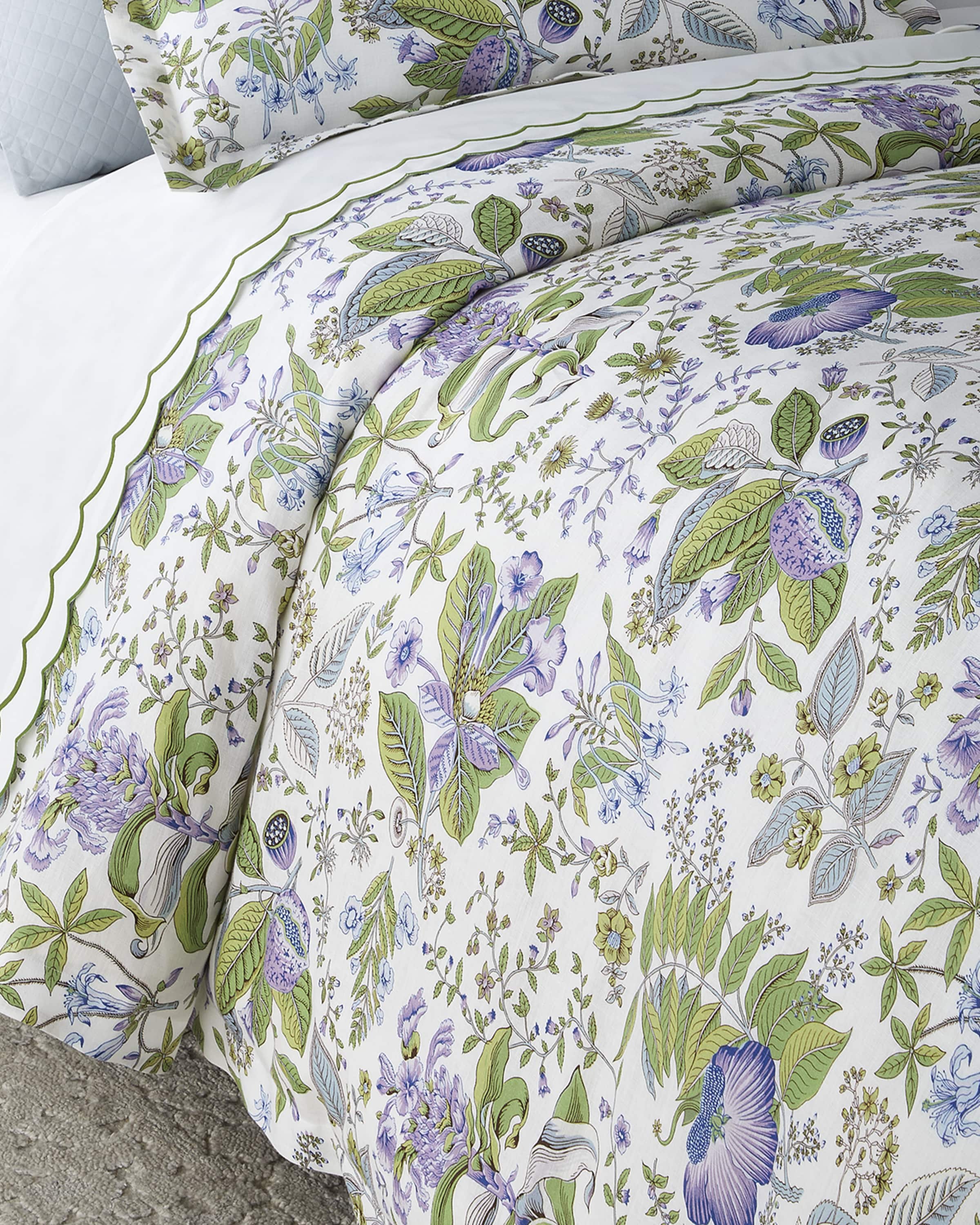 Matouk Schumacher Pomegranate Linen Duvet Cover, FULL-QUEEN