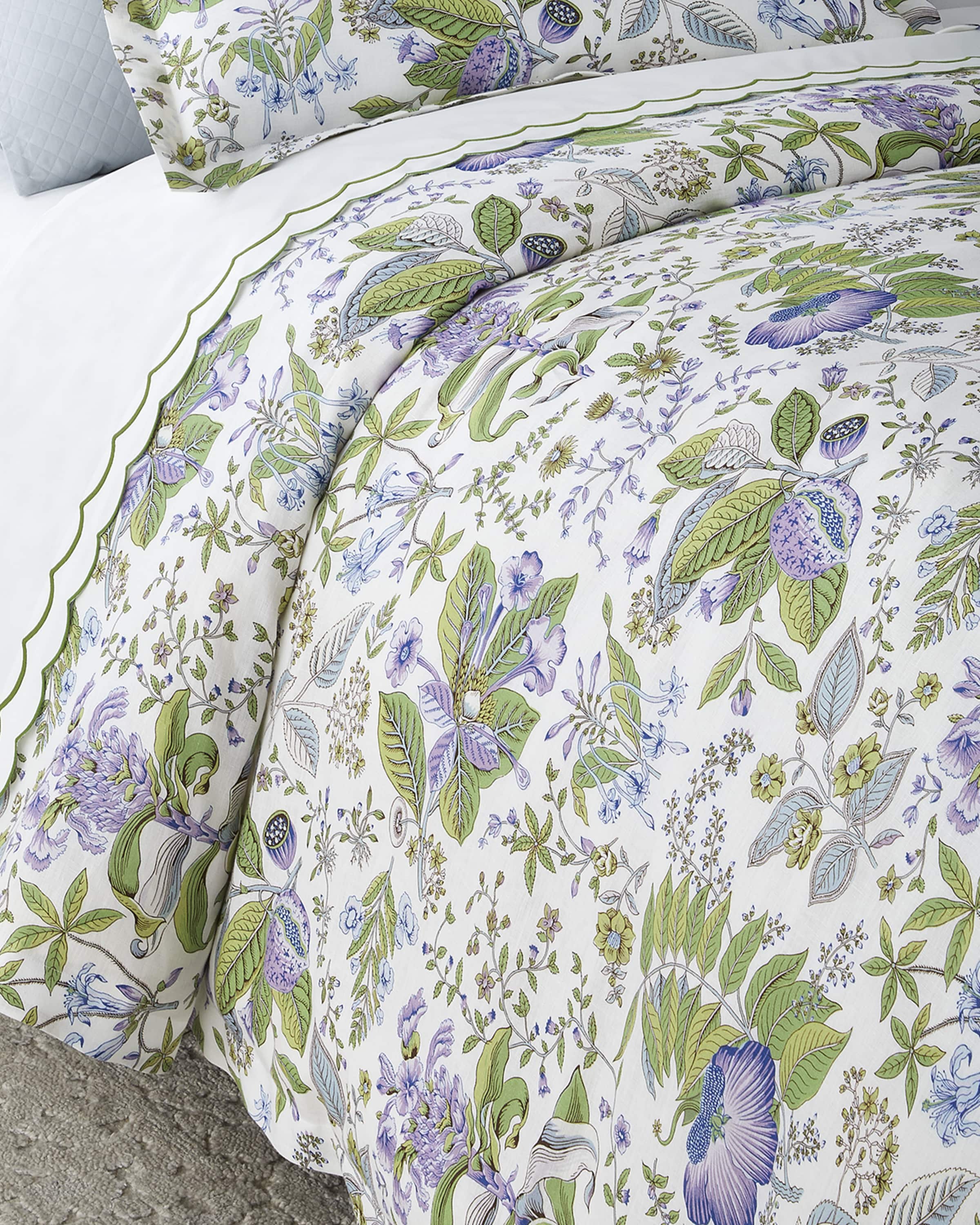 Matouk Schumacher Pomegranate Linen Duvet Cover, KING
