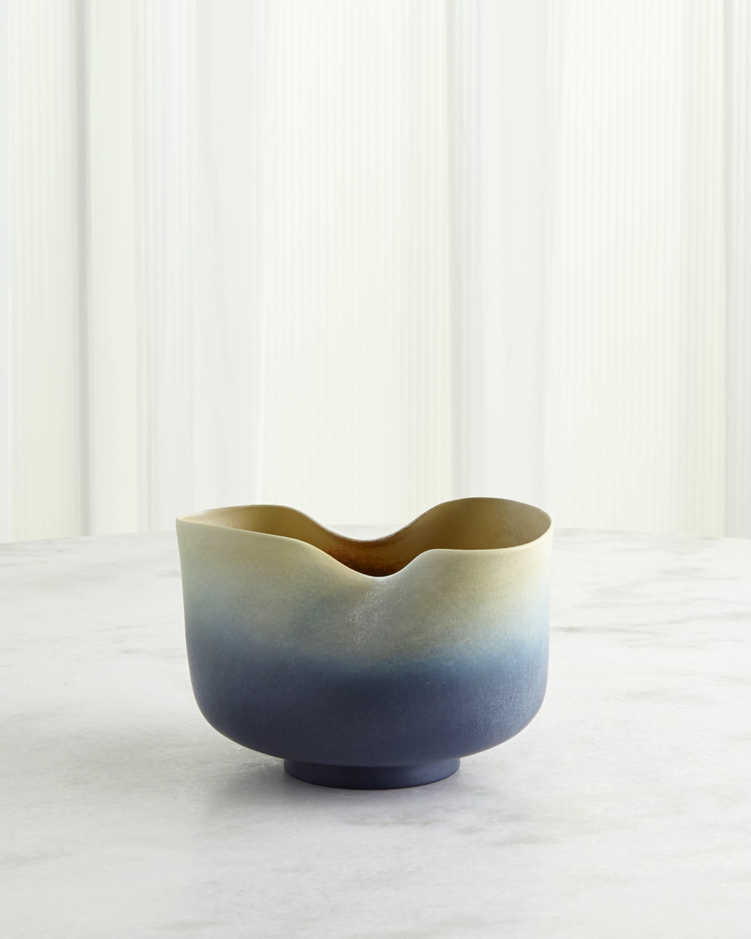 Global Views Indent Ceramic Bowl 