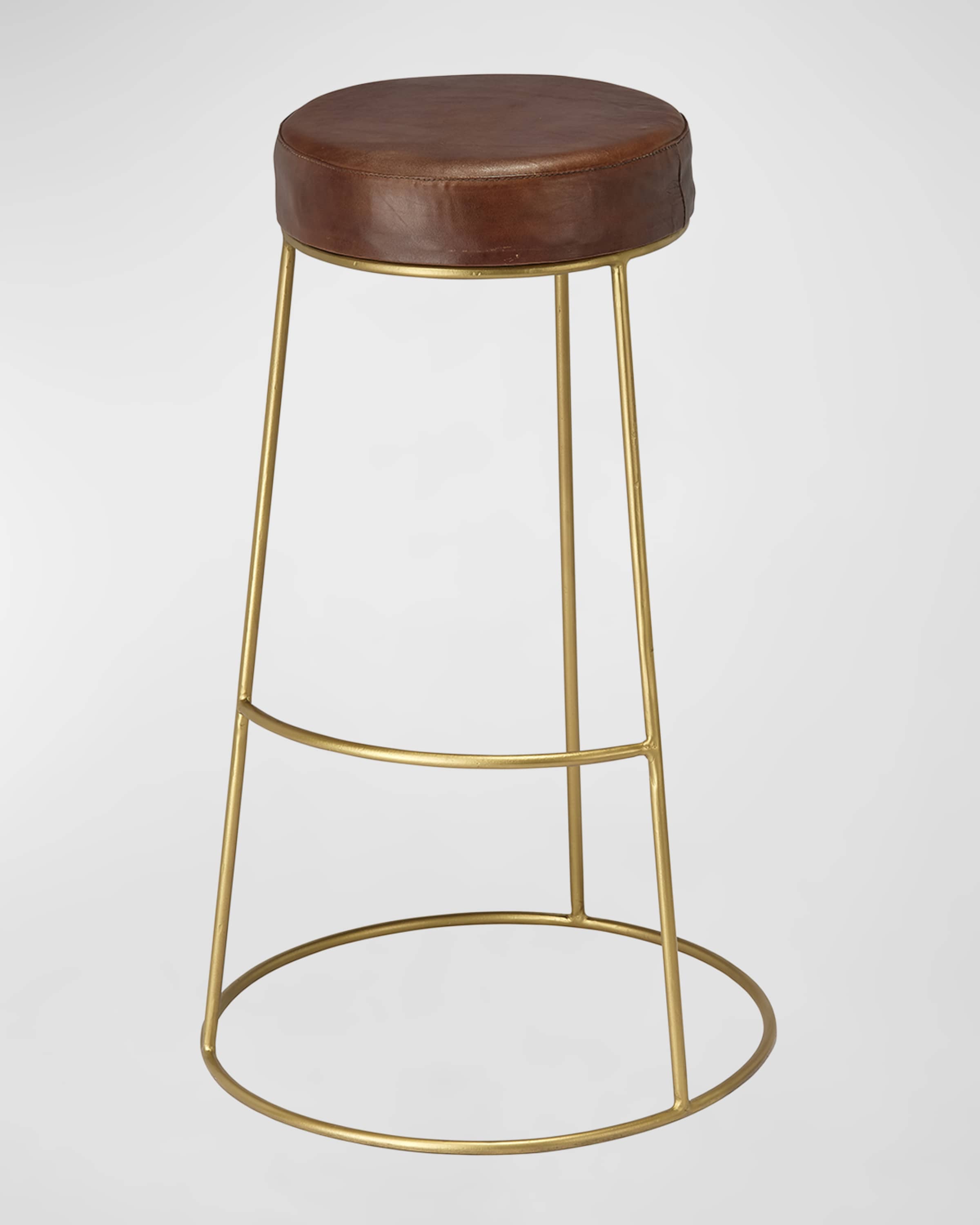 Jamie Young Henry Leather 30" Bar Stool