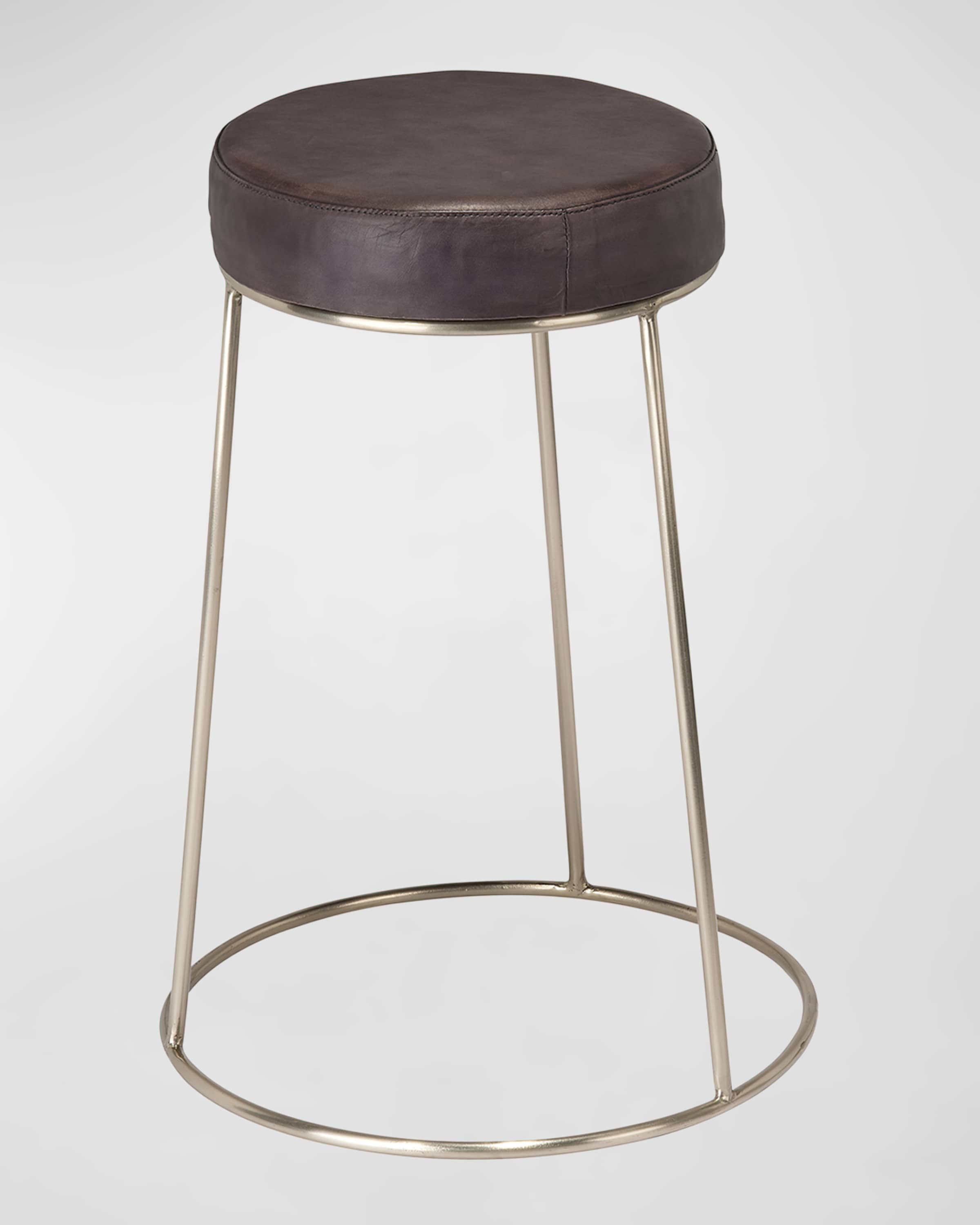 Jamie Young Henry Leather 24" Counter Stool