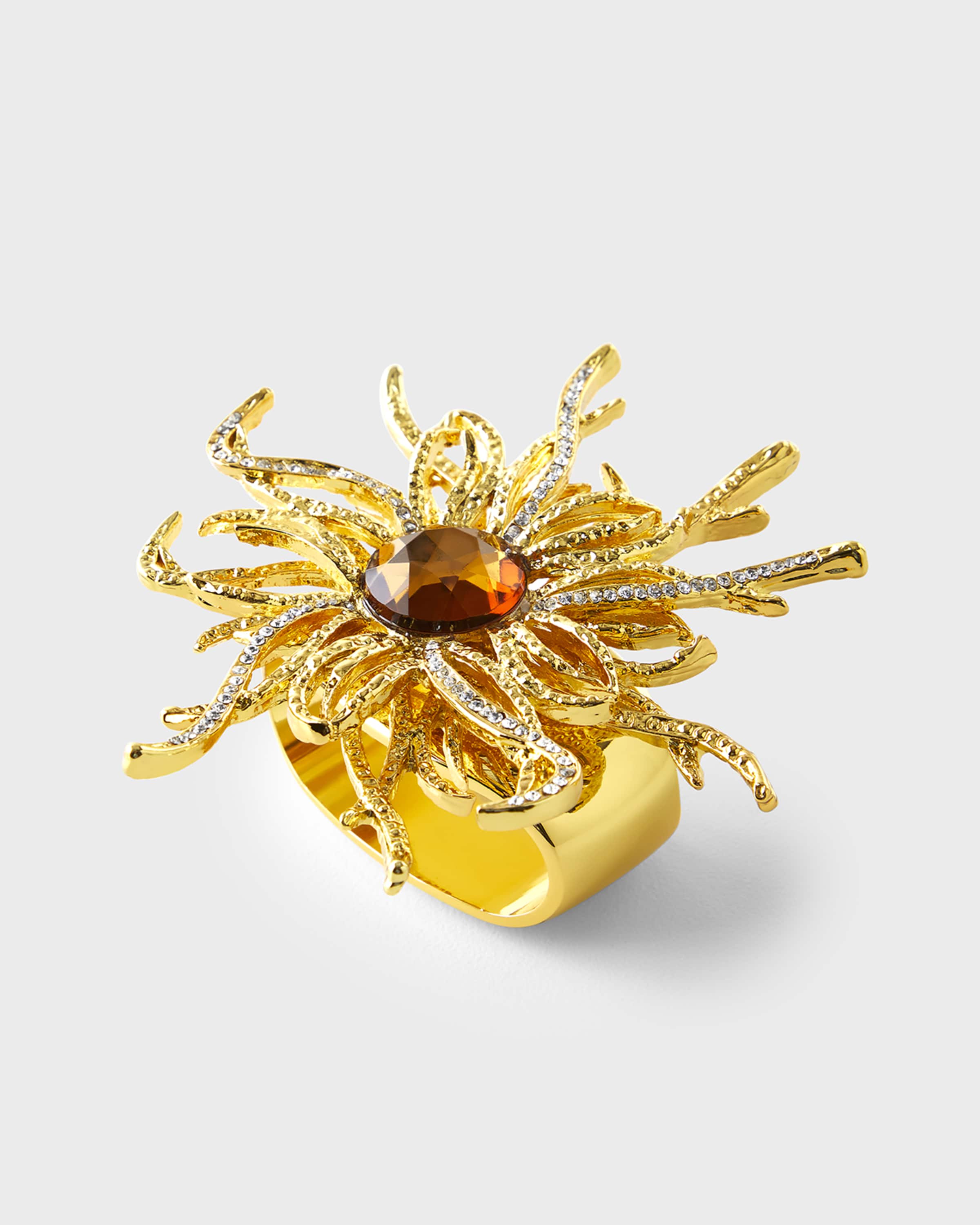 Nomi K Fire Spider Napkin Ring, Set of 4