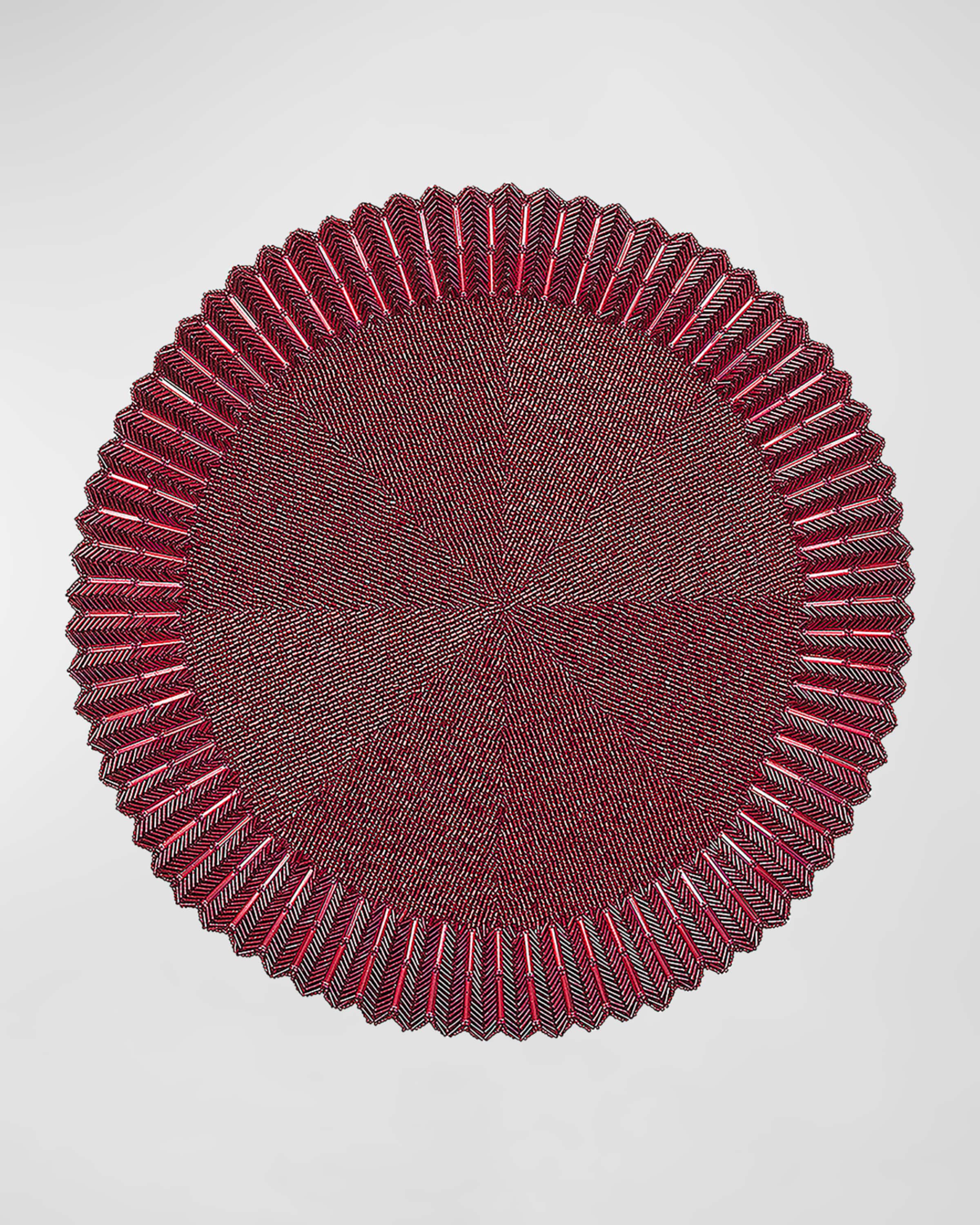 Baccarat x Kim Seybert Etoile Red Placemats, Set of 2