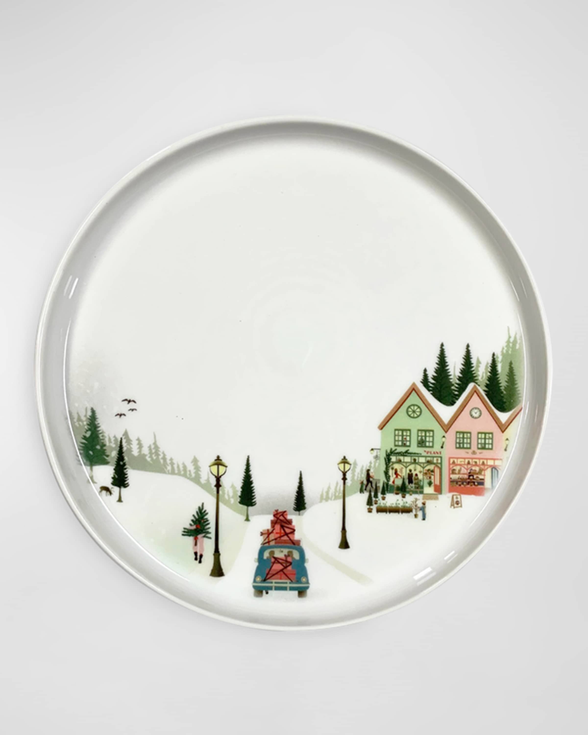 PILLIVUYT Winter Decor Toulouse Salad Plate 7.8", Set of 4