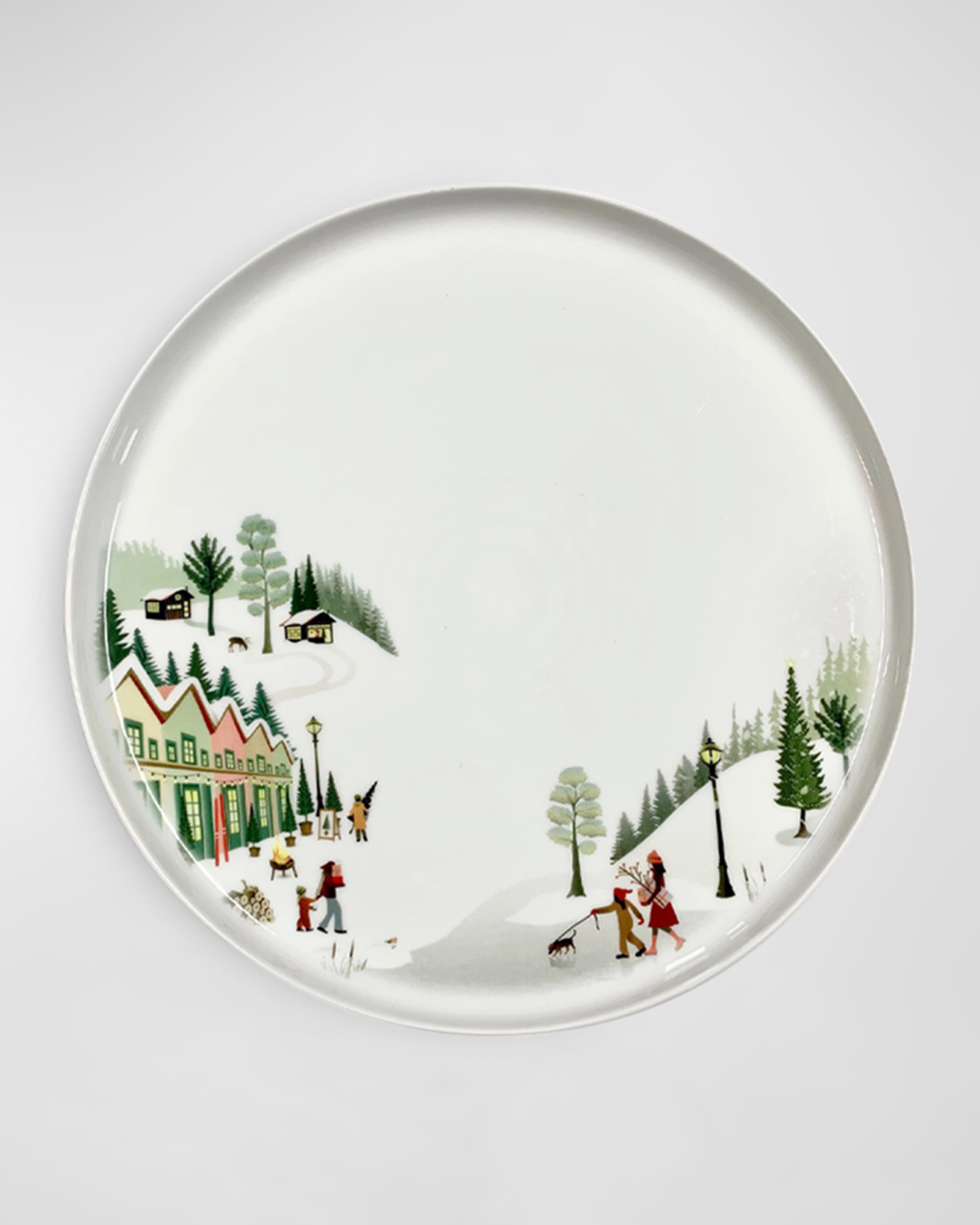 PILLIVUYT Winter Decor Toulouse Dinner Plate 10", Set of 4