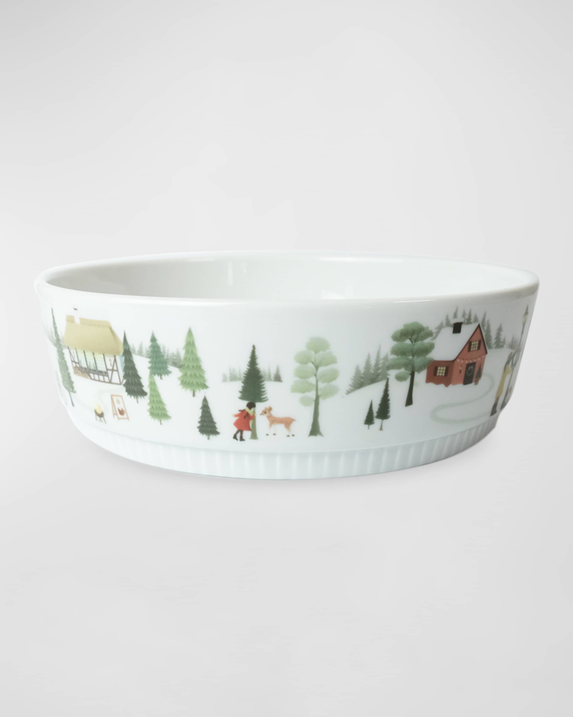 PILLIVUYT Winter Decor Toulouse Gratin, 1 Qt 
