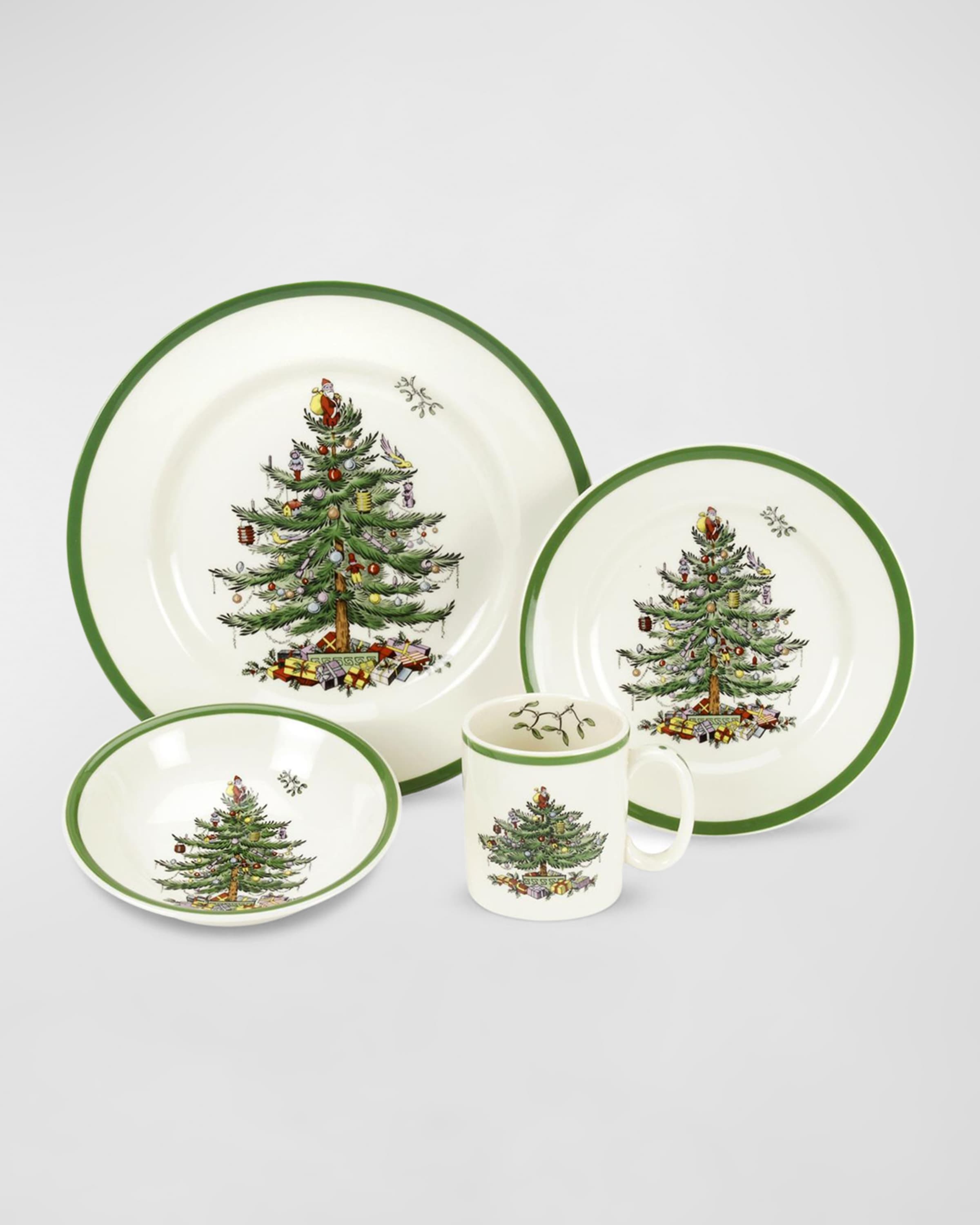 Spode Christmas Tree 9-Inch Candy Bowl - Mr. & Mrs. Snowman Decorative