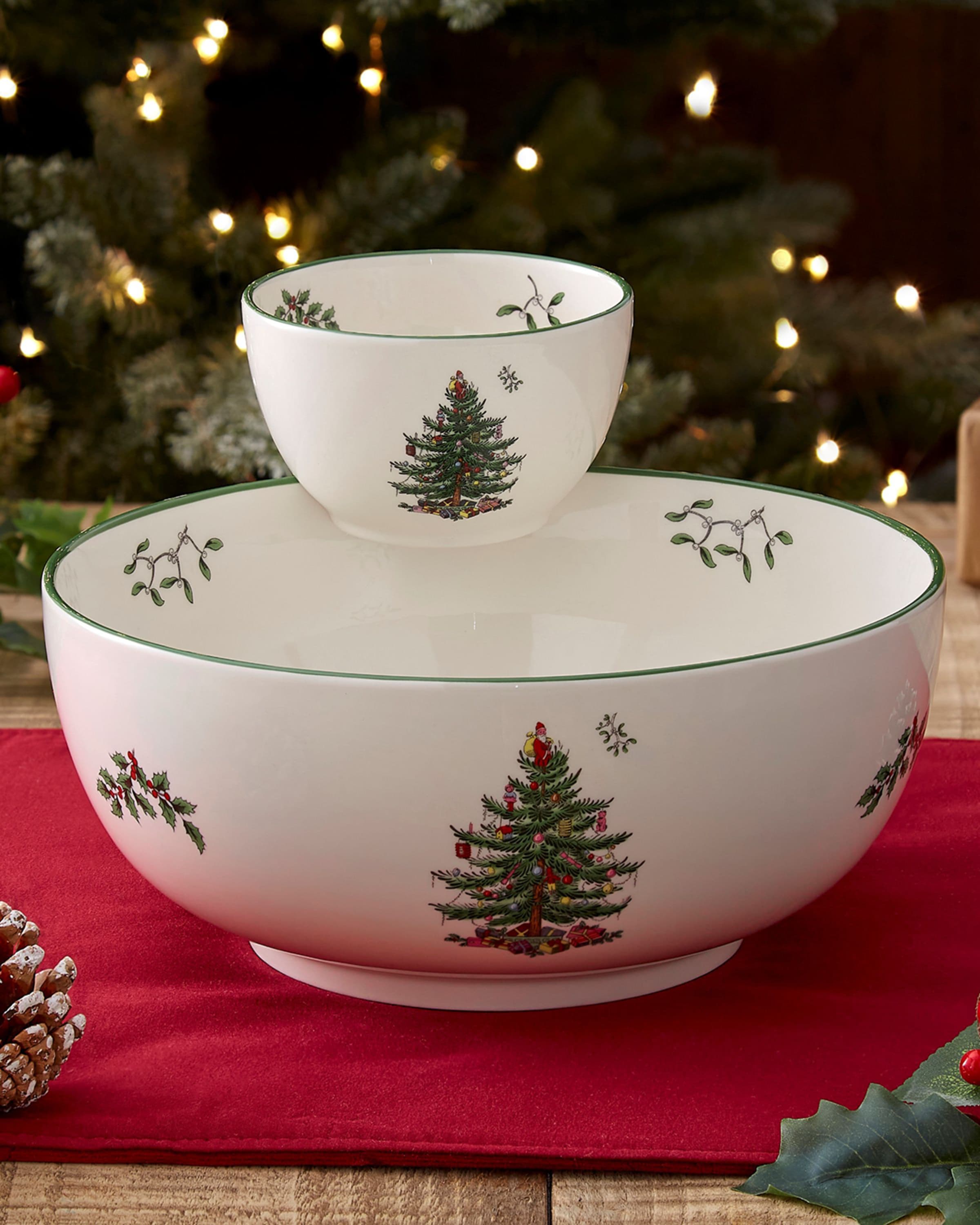 Spode Christmas Tree Baking Dish, Porcelain