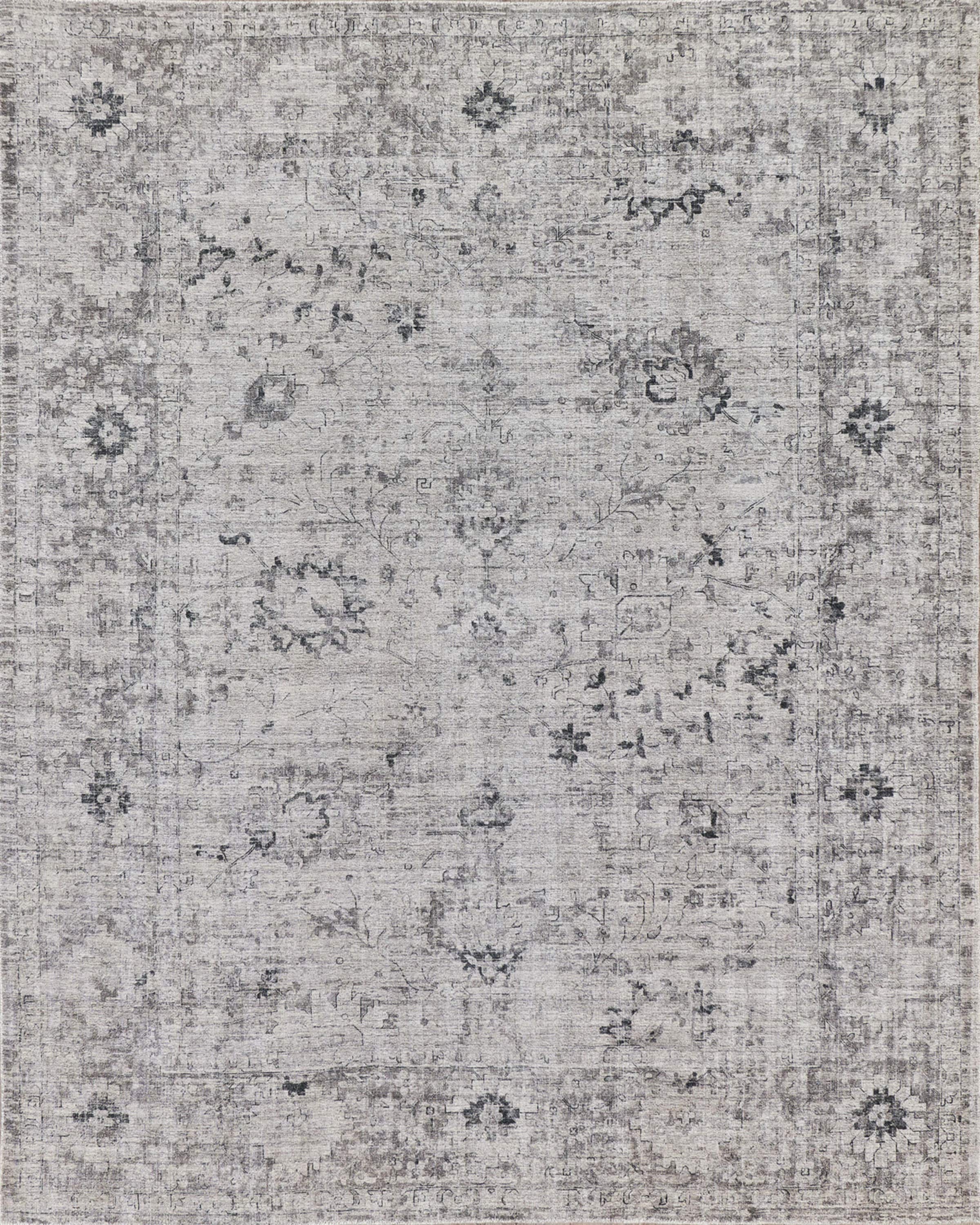 Exquisite Rugs Cambridge Hand-Loomed Gray & Silver Rug, 9' x 12'