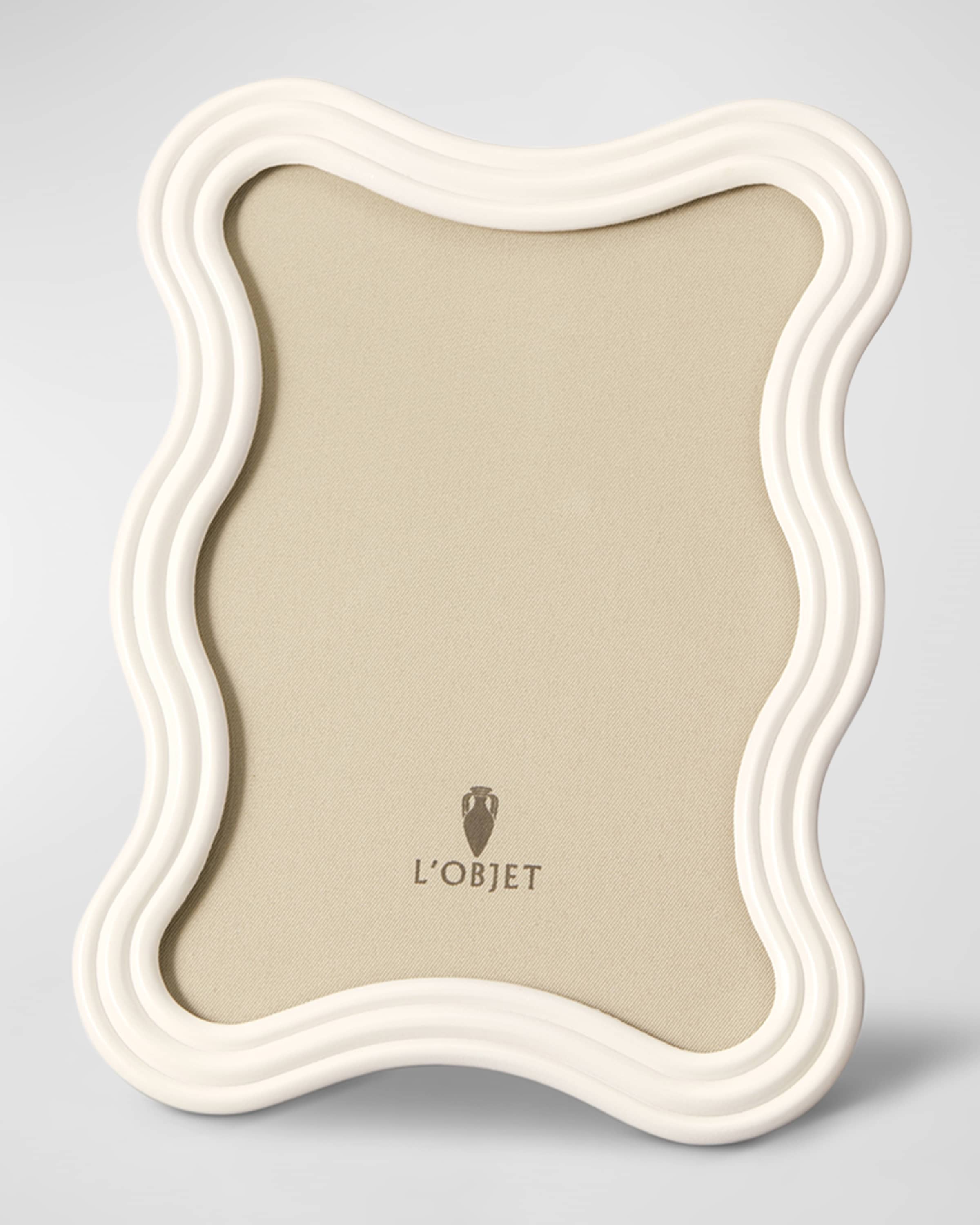 L'Objet Ripple Enamel Photo Frame, 5" x 7" 