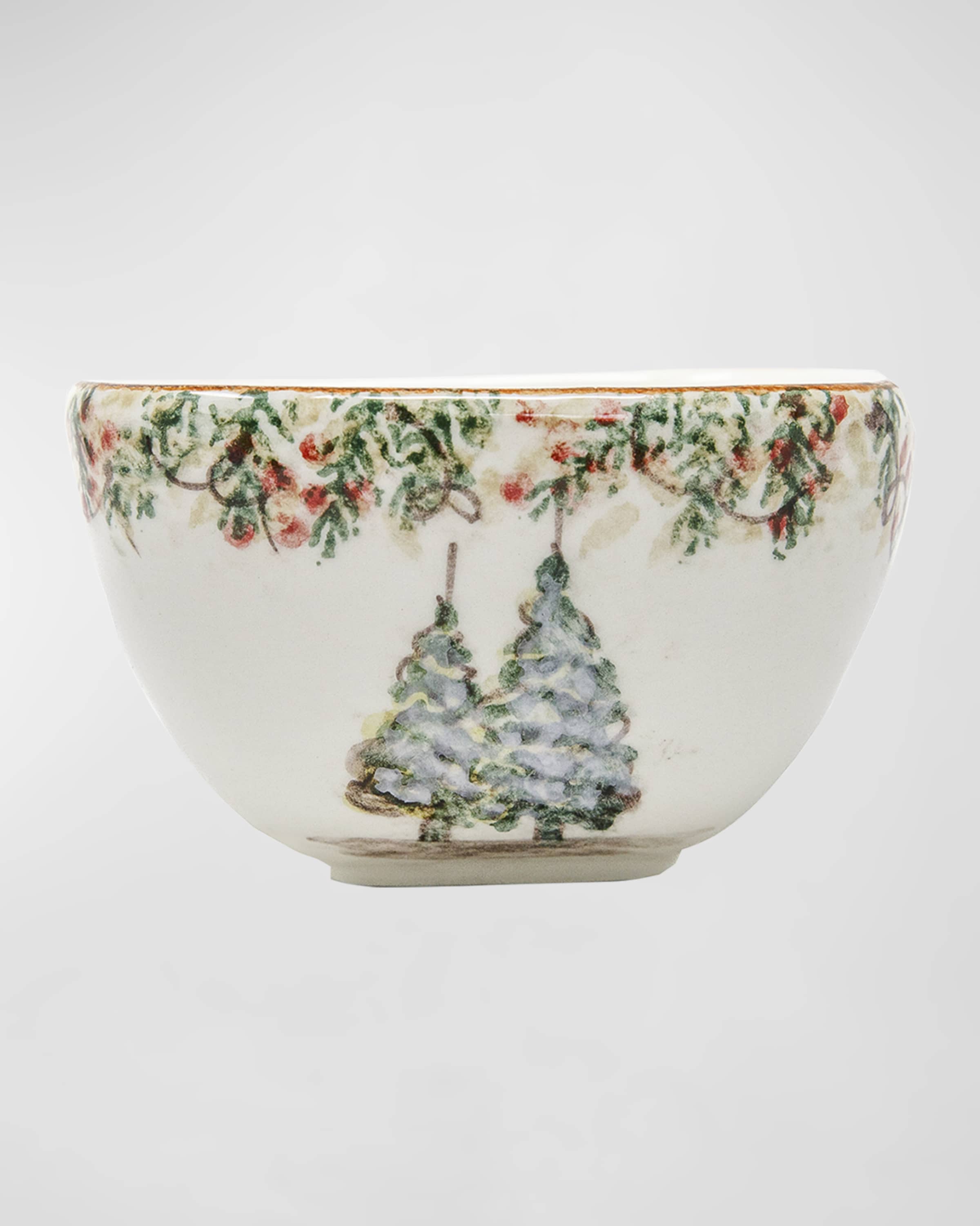 Arte Italica Natale Small Square Bowl