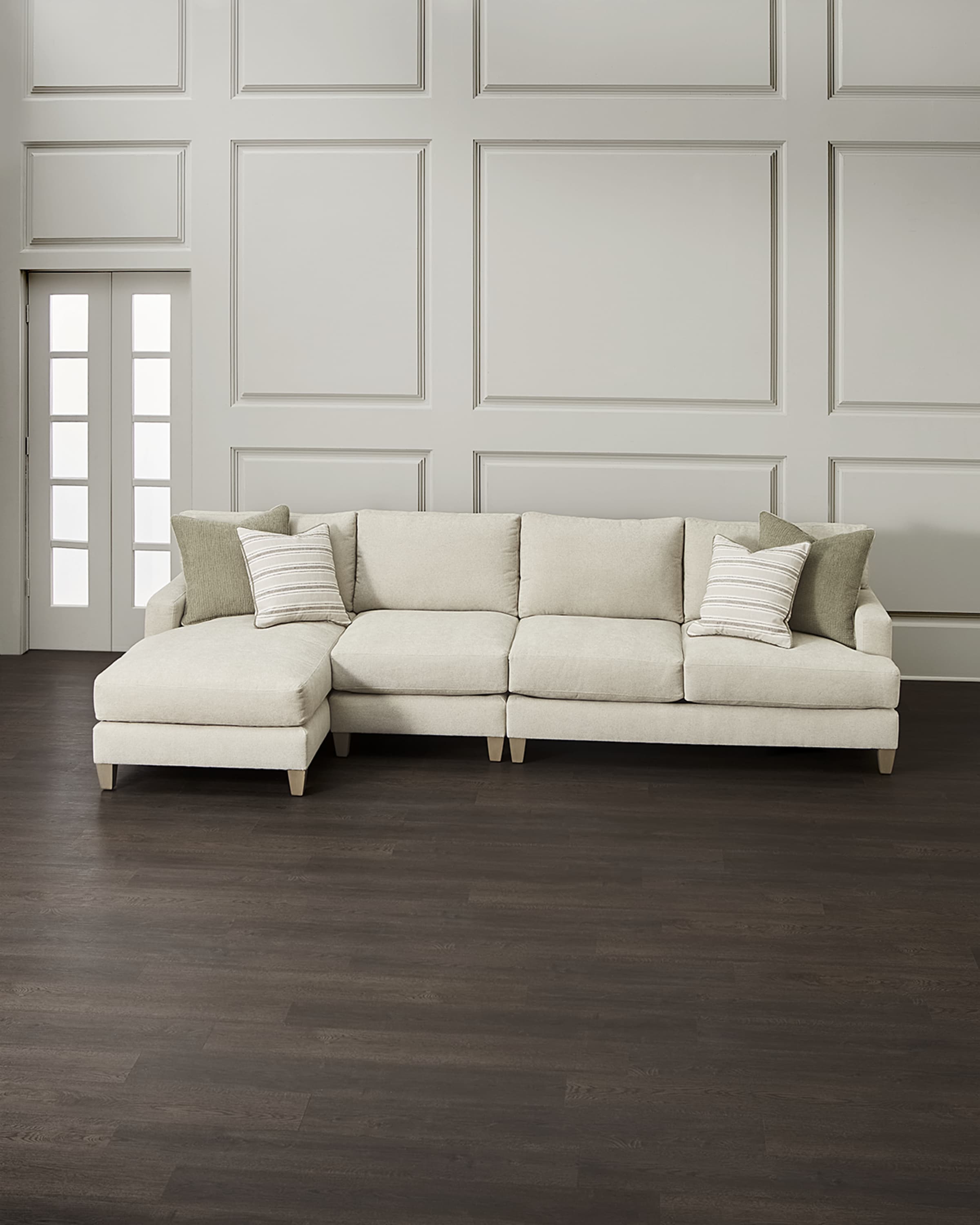 Bernhardt Mila 3-Piece Left Chaise Sectional