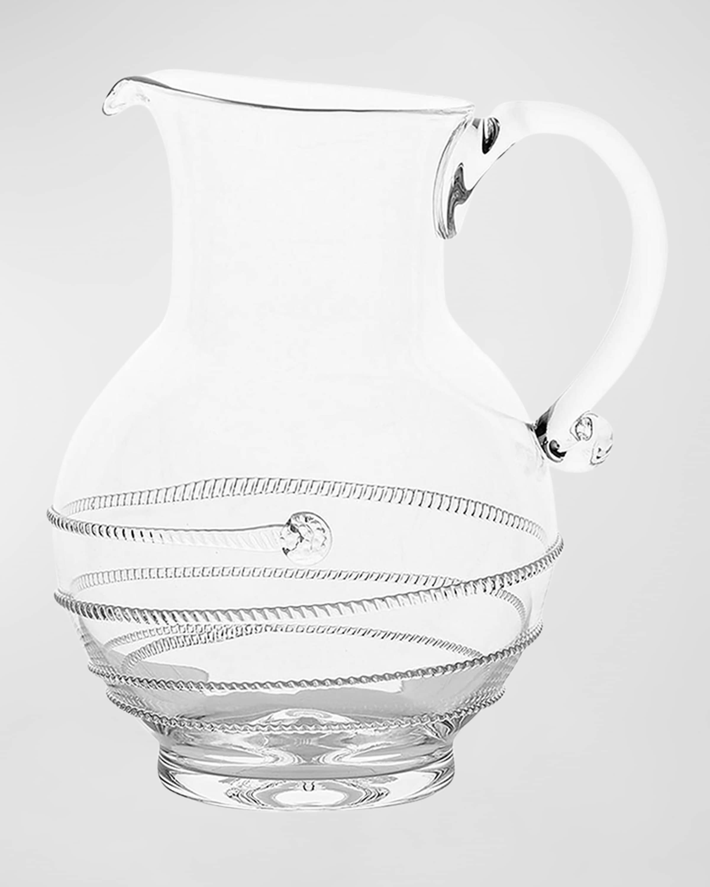 Juliska Amalia Glass Round Pitcher 