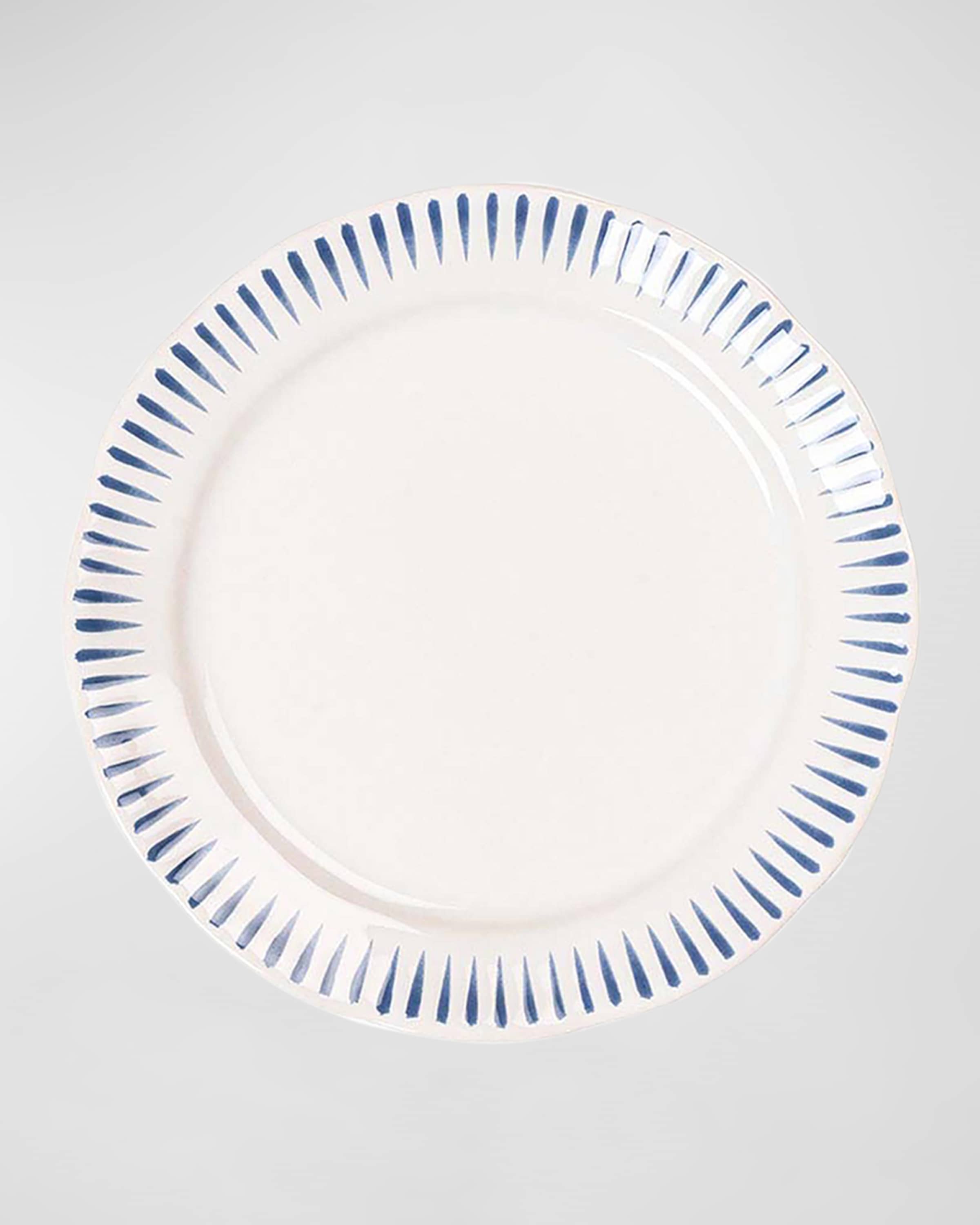 Juliska Sitio Stripe Delft Blue Side Cocktail Plate 
