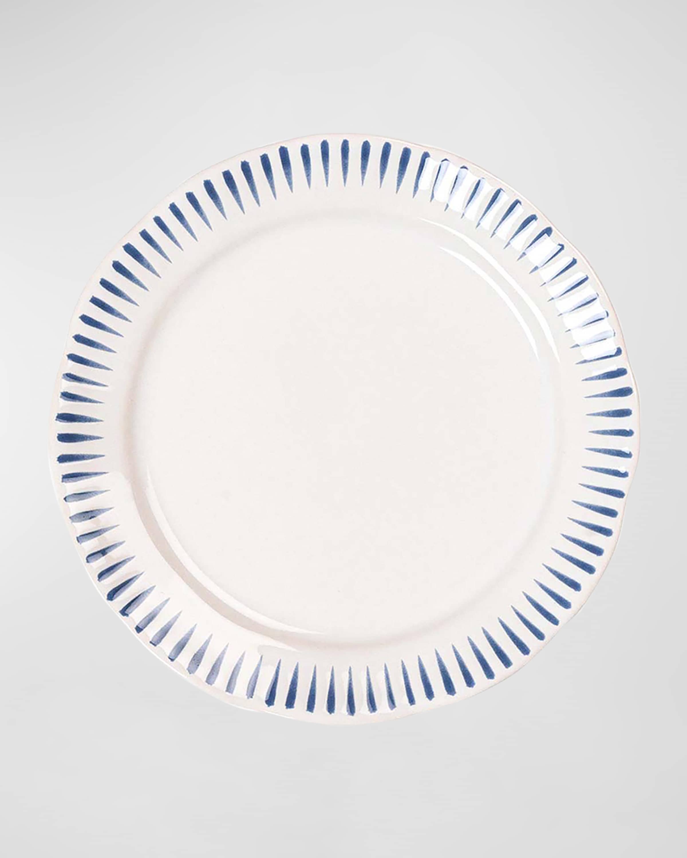 Juliska Sitio Stripe Delft Blue Dinner Plate 