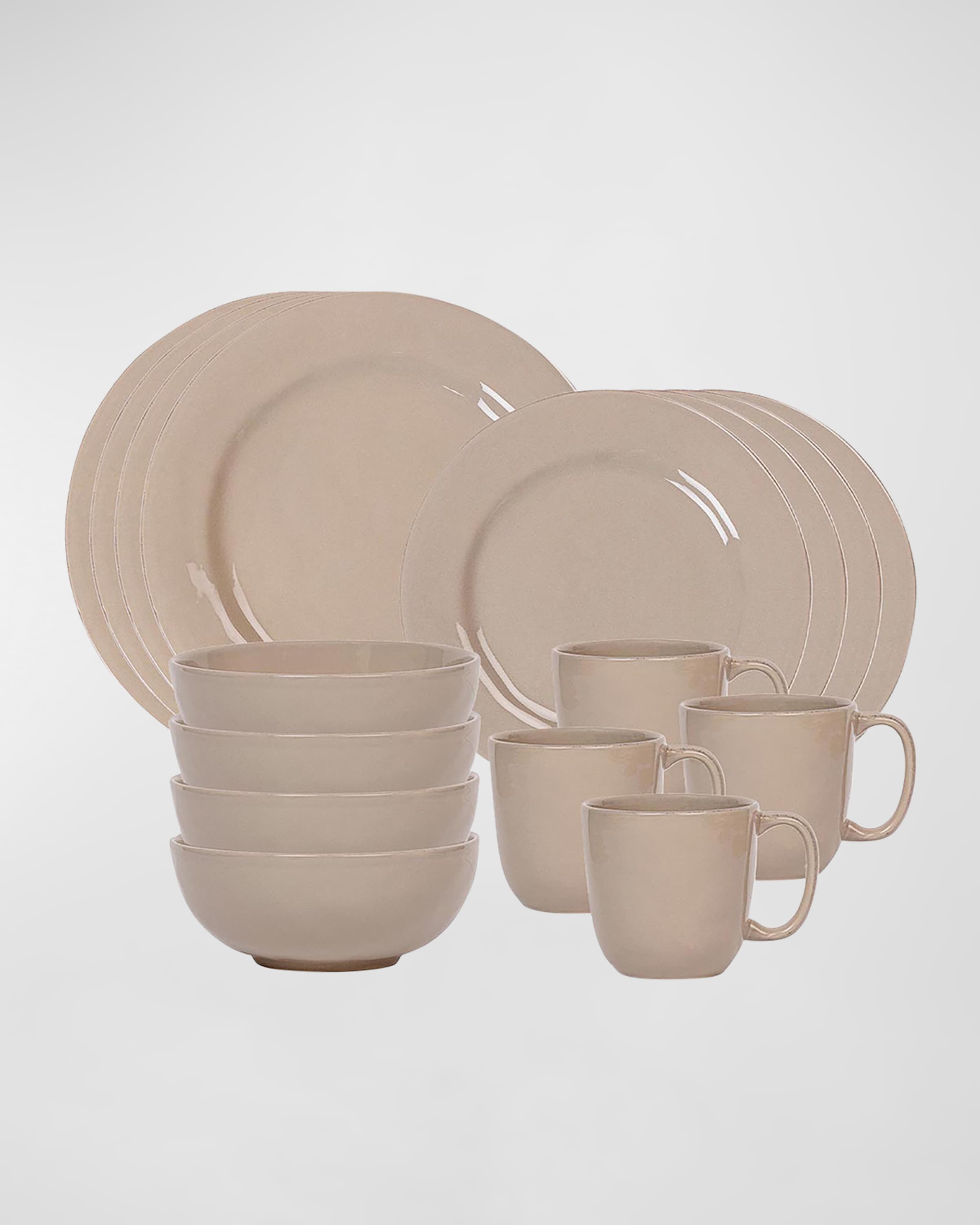 Juliska Puro Taupe 16-Piece Dinnerware Set 