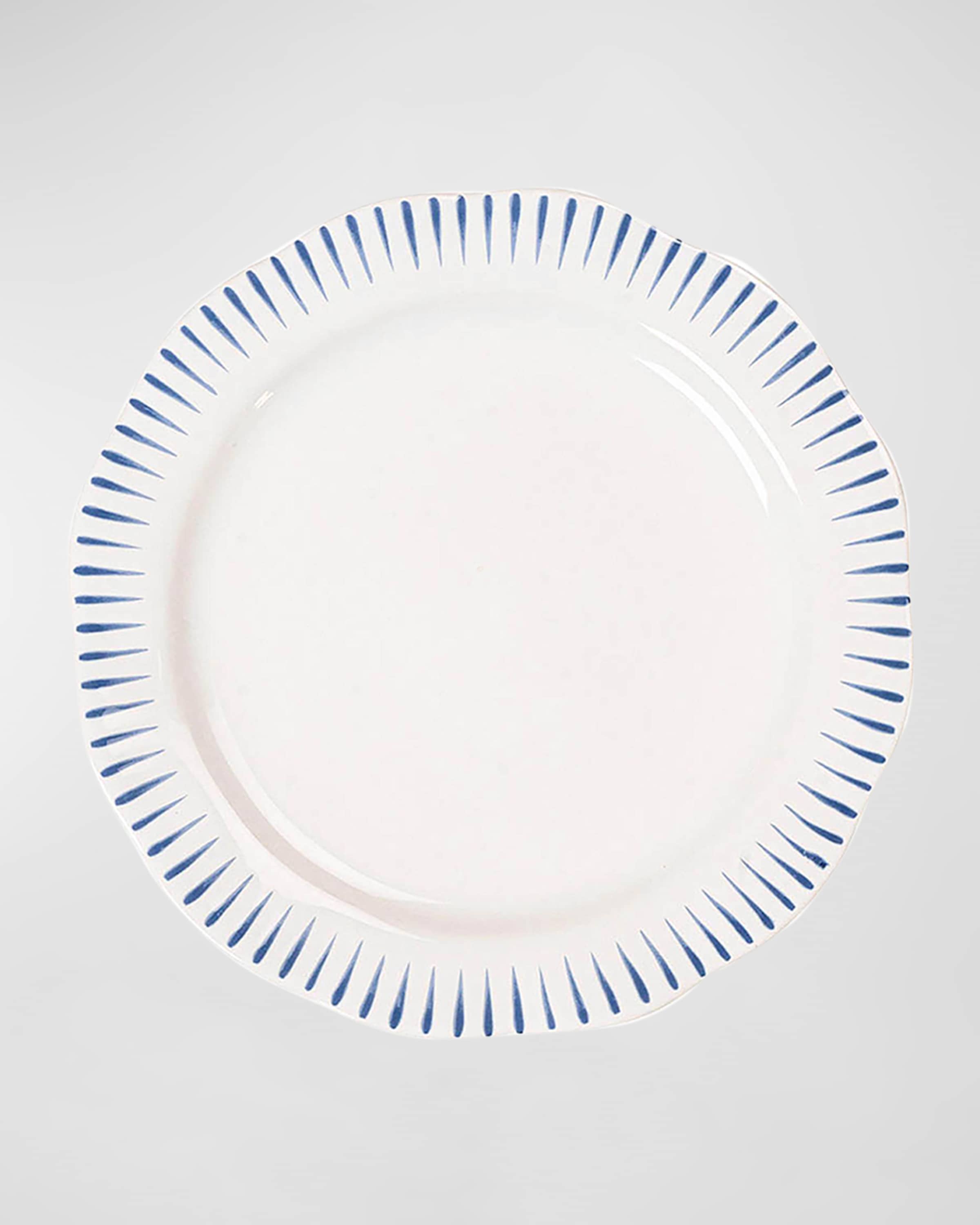 Juliska Sitio Stripe Delft Blue Dessert/Salad Plate 
