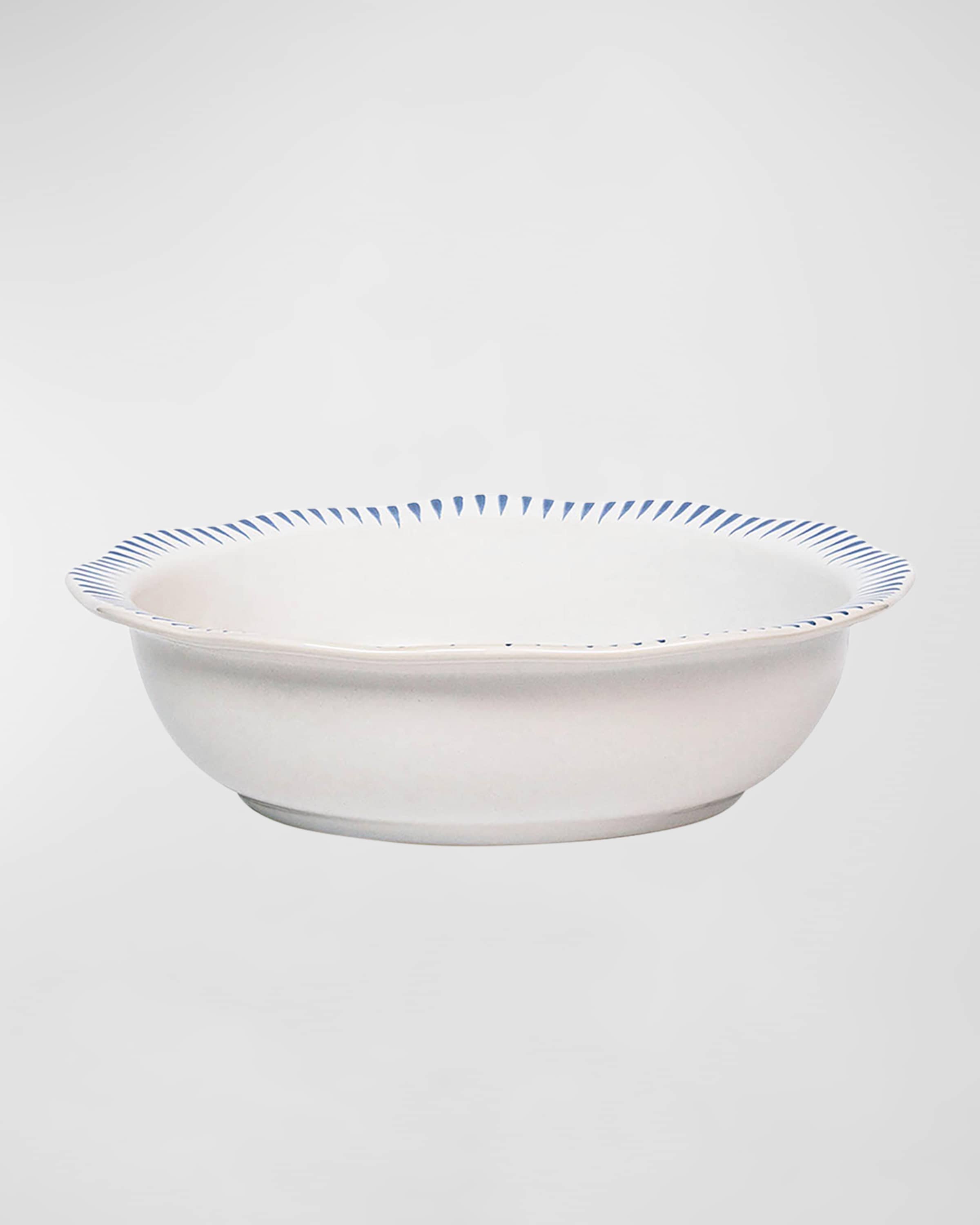 Juliska Sitio Stripe Delft Blue Serving Bowl, 12"