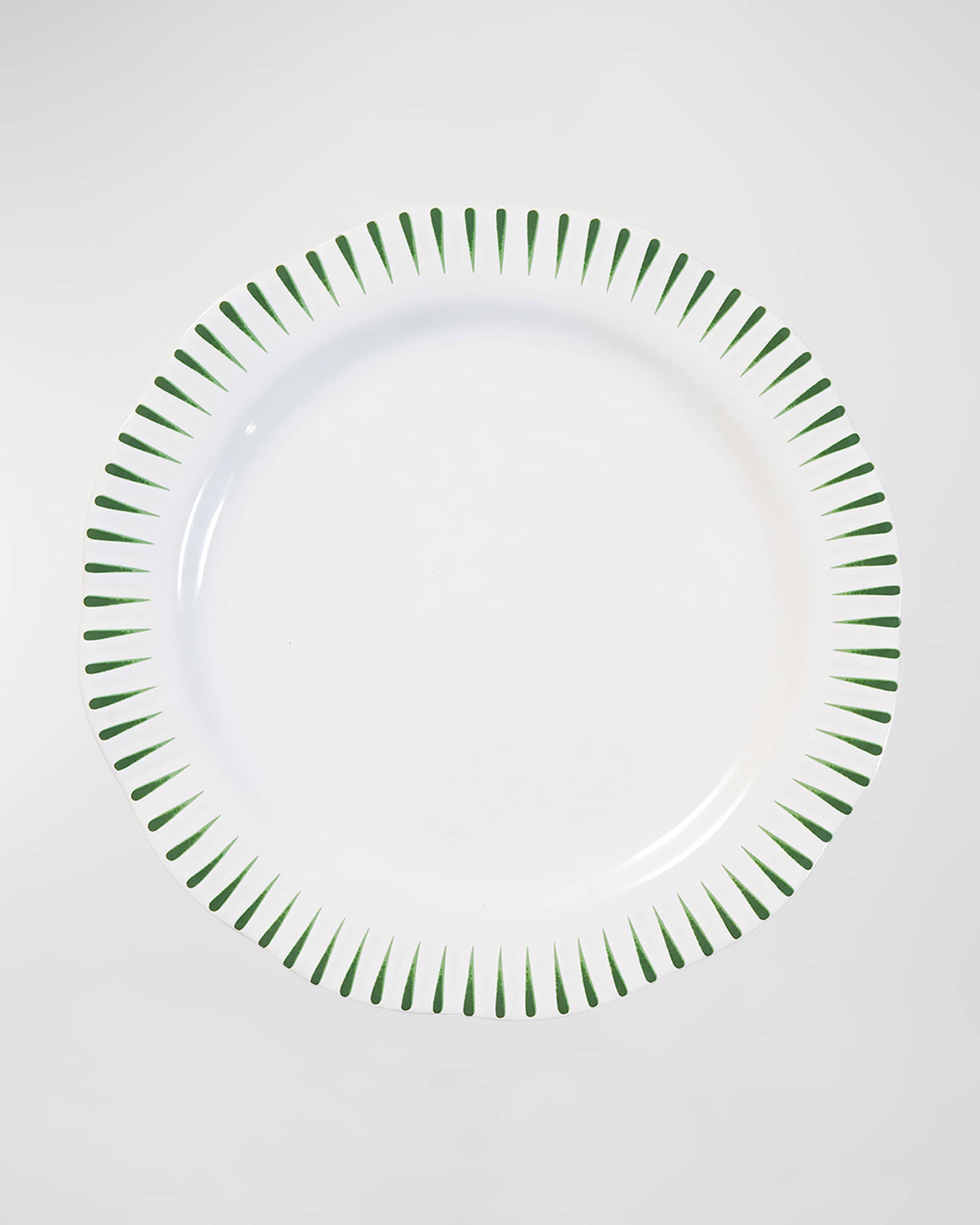 Juliska Sitio Stripe Dinner Plate, Basil 