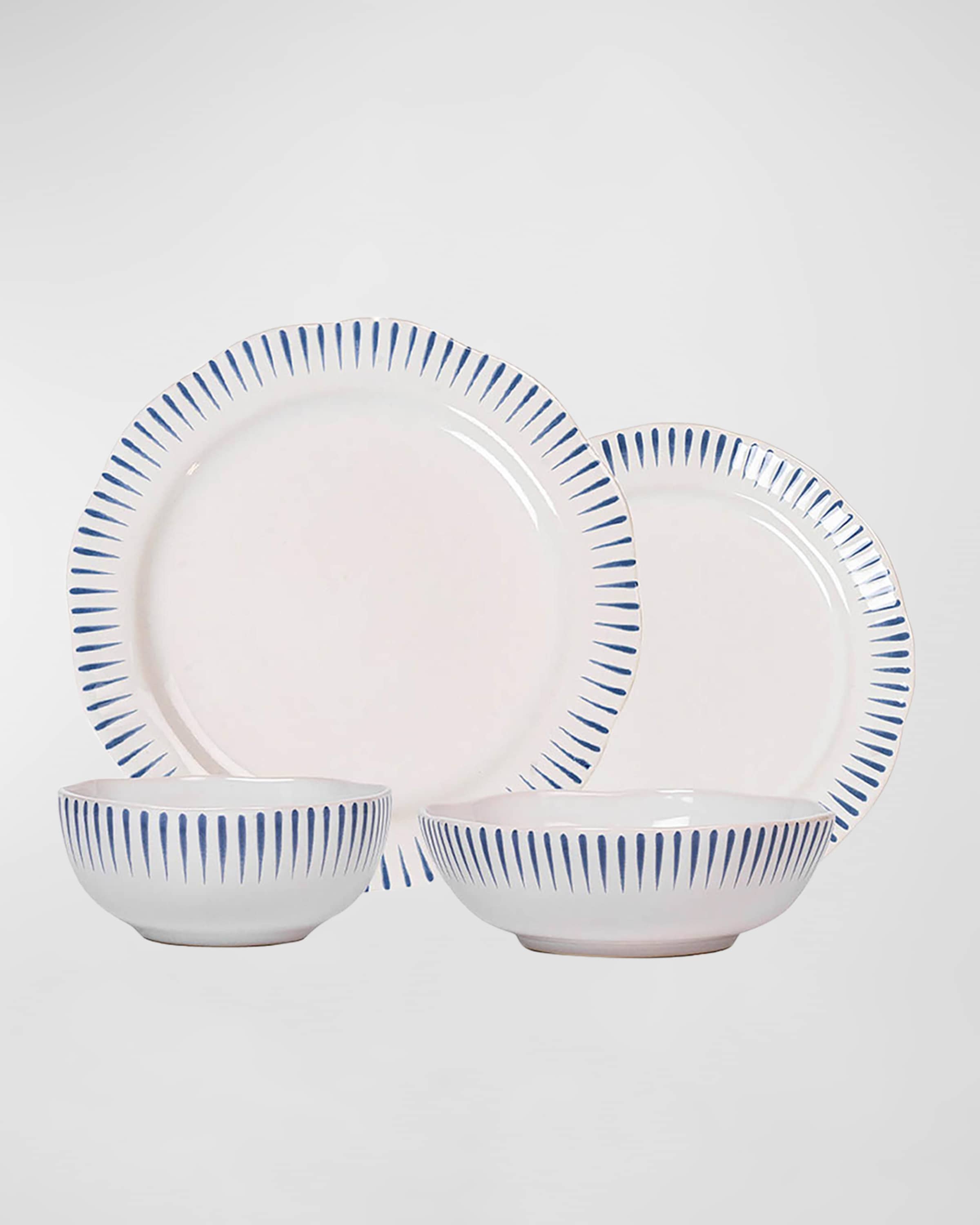 Juliska Sitio Stripe Delft Blue 4-Piece Place Setting 