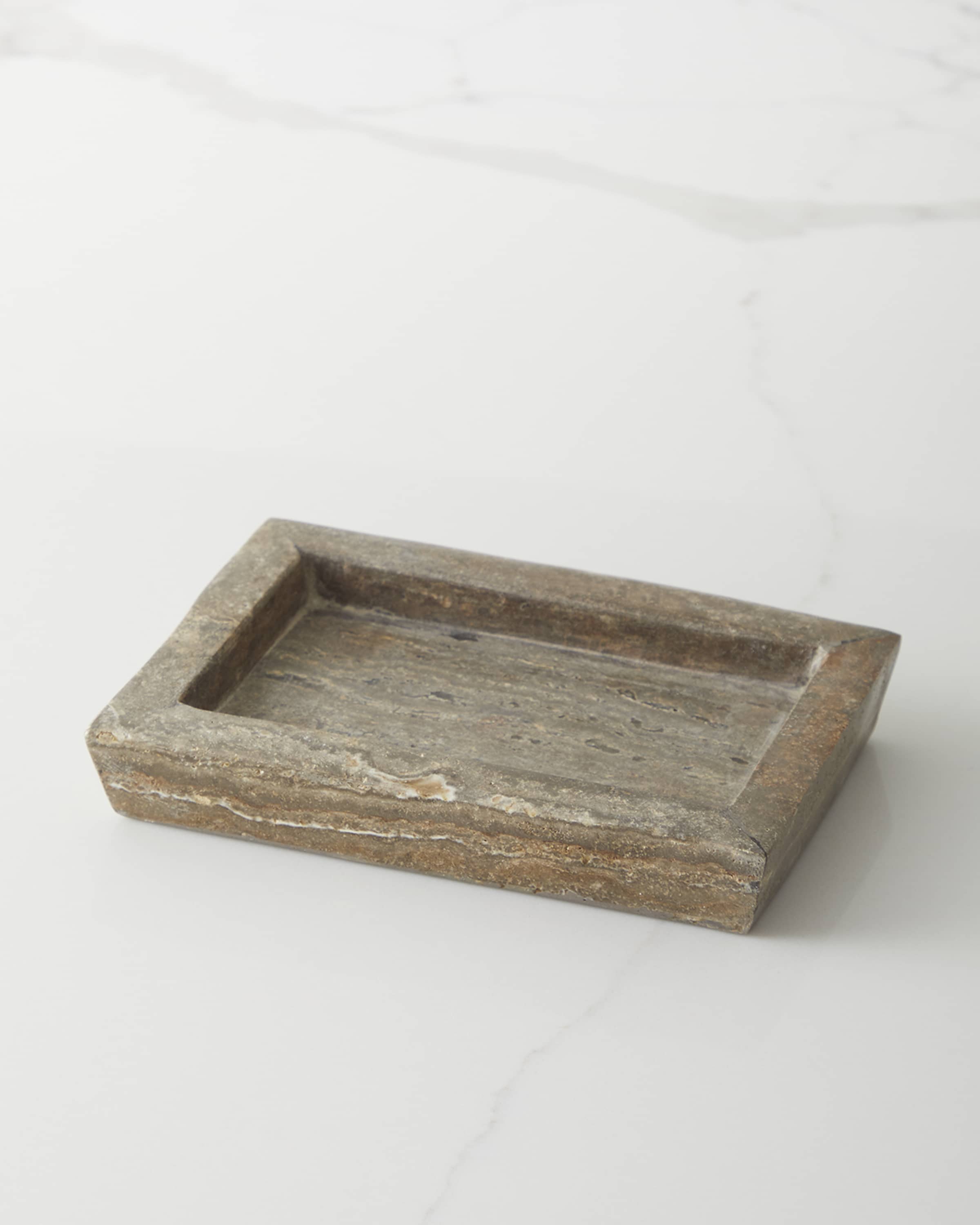 Pigeon and Poodle Bowen Gray Soap Dish