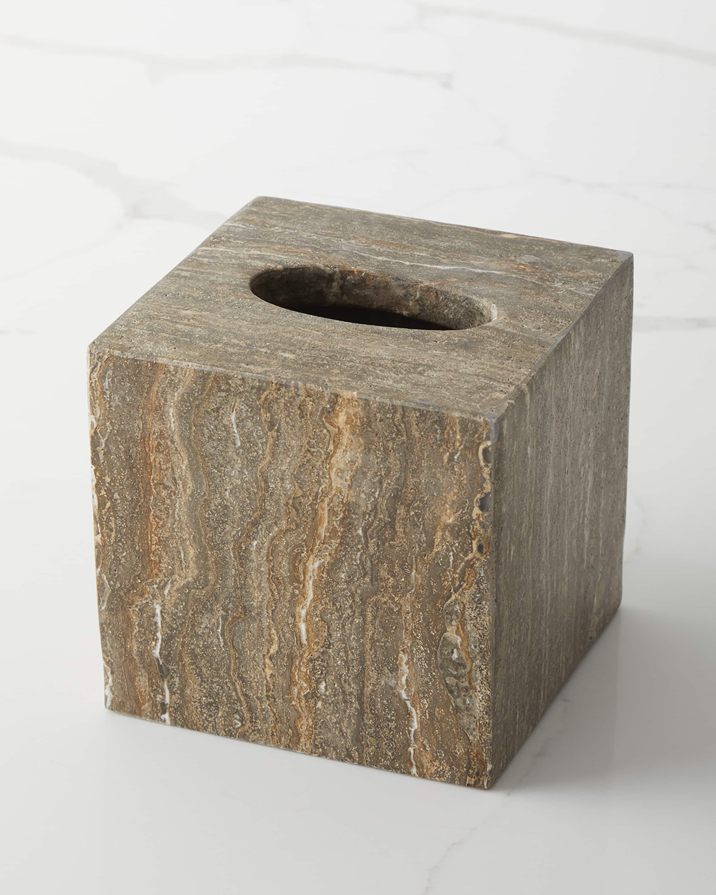 Pigeon and Poodle Bowen Tissue Box, Gray