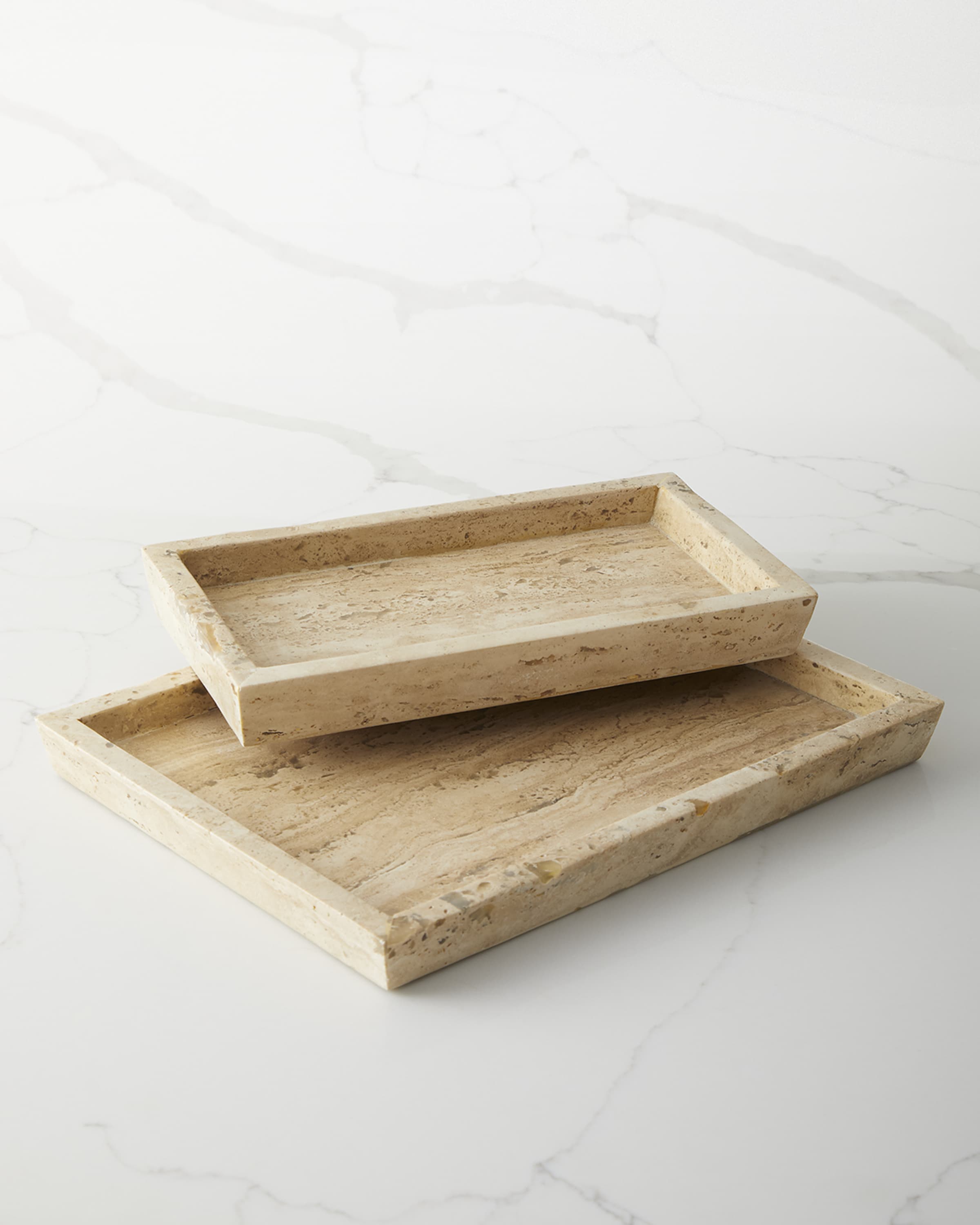 Pigeon and Poodle Bowen Nested Trays, Natural 