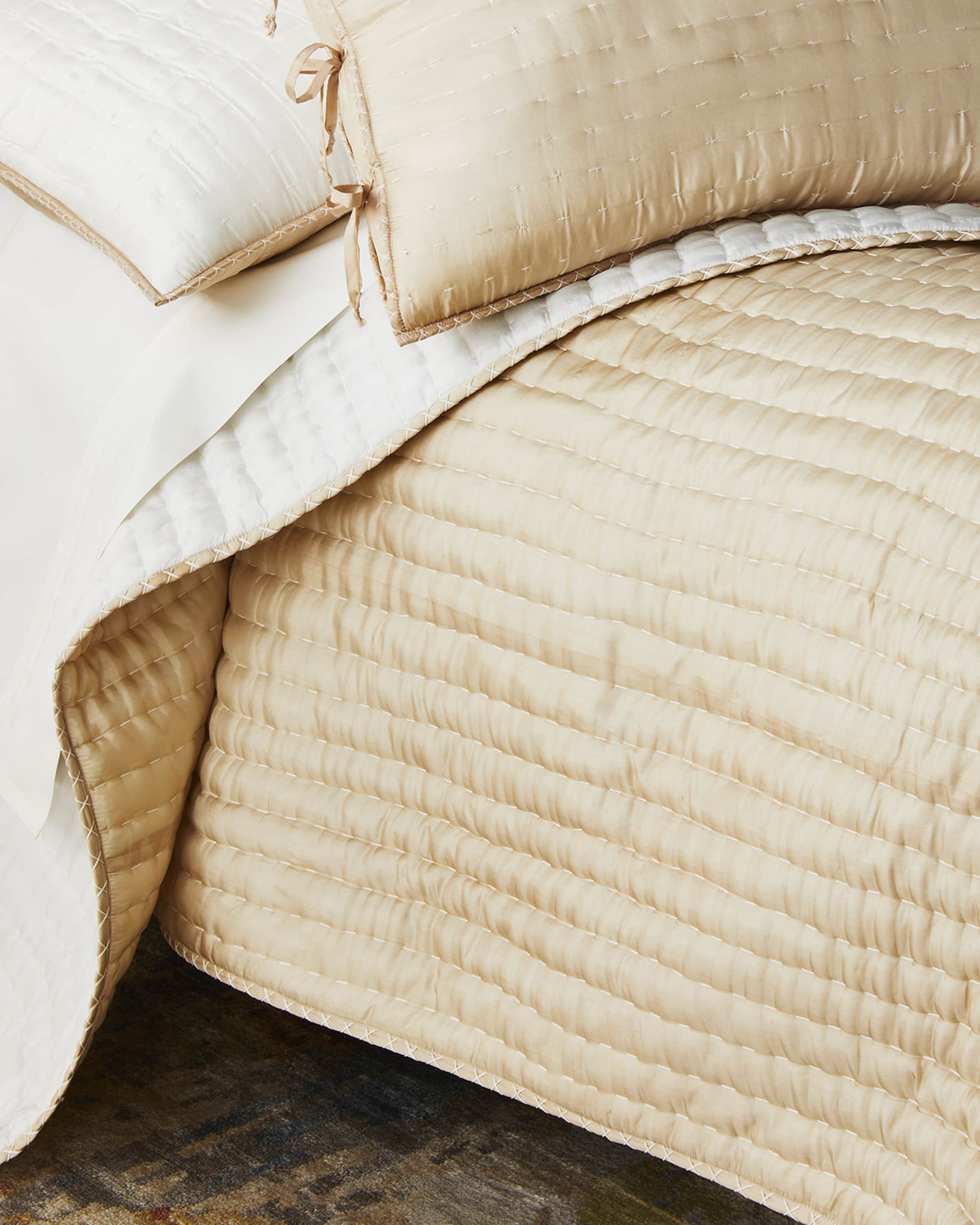 Designers Guild Fleur Blanche Platinum Bedding Collection & Matching