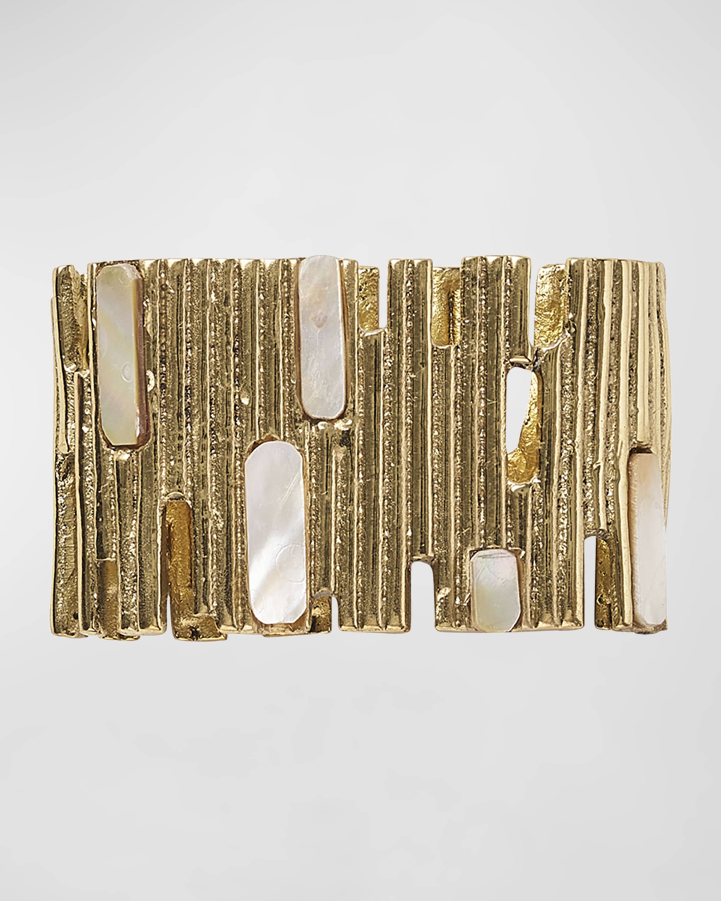 Kim Seybert Gold Matrix Napkin Ring