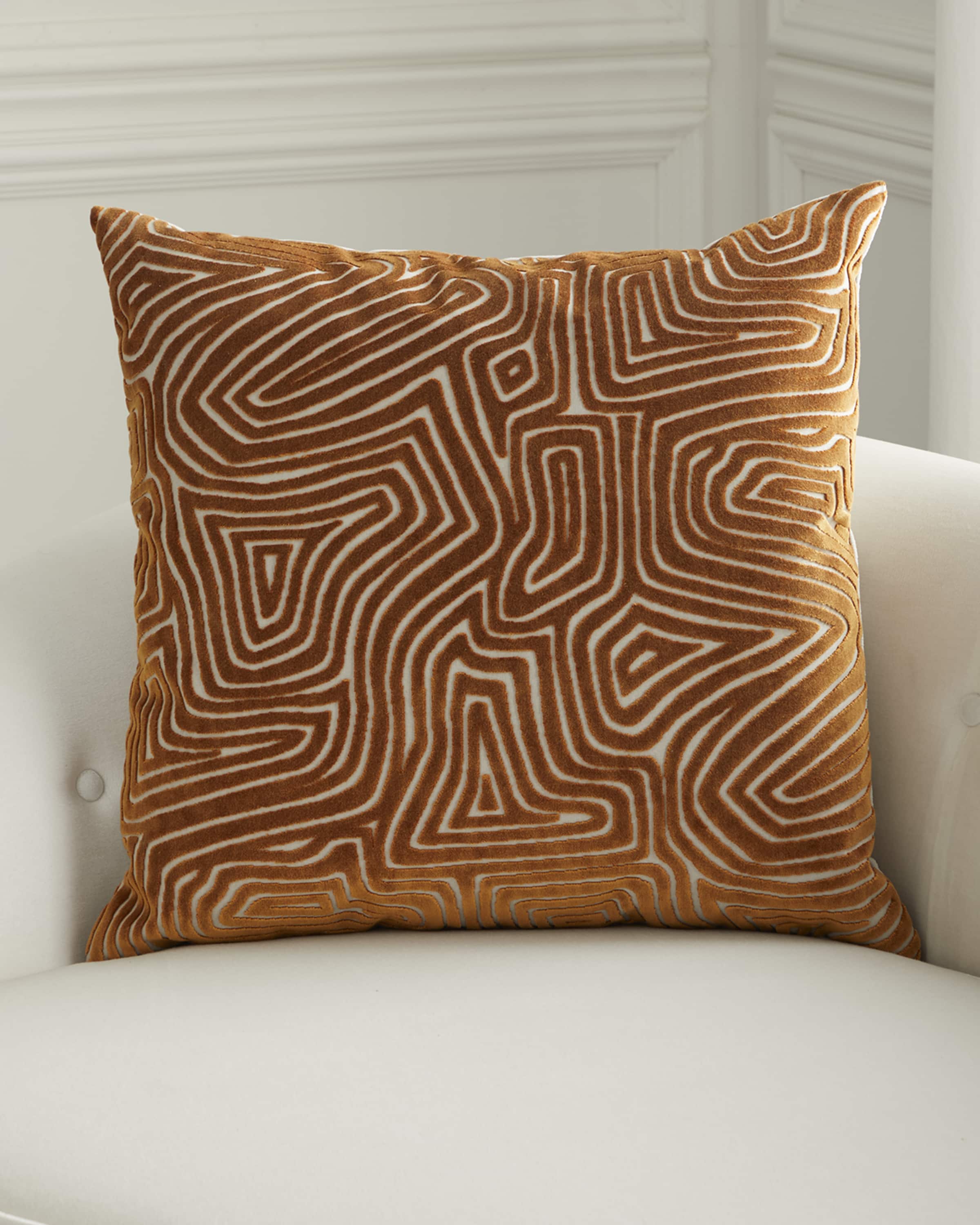 D.V. KAP Home Vertigo Pillow, 24" Square