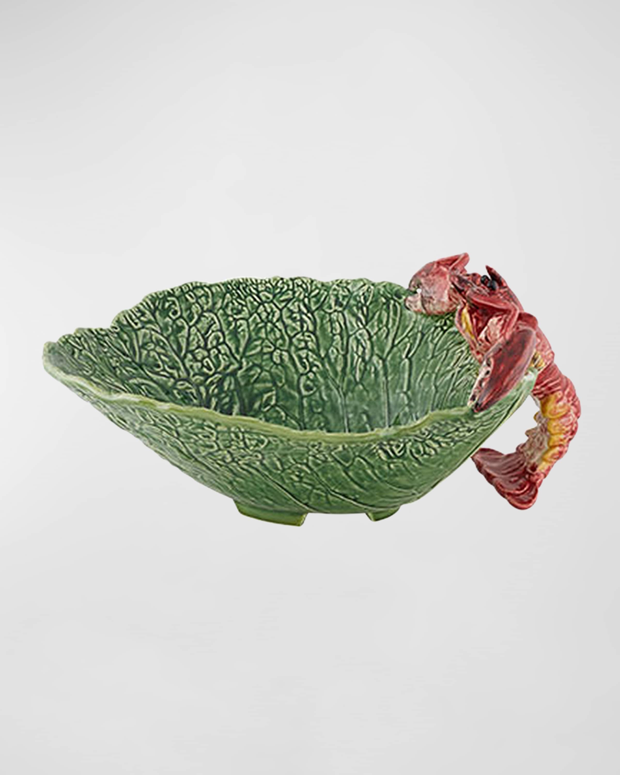 Bordallo Pinheiro Cabbage with Lobsters Salad Bowl 