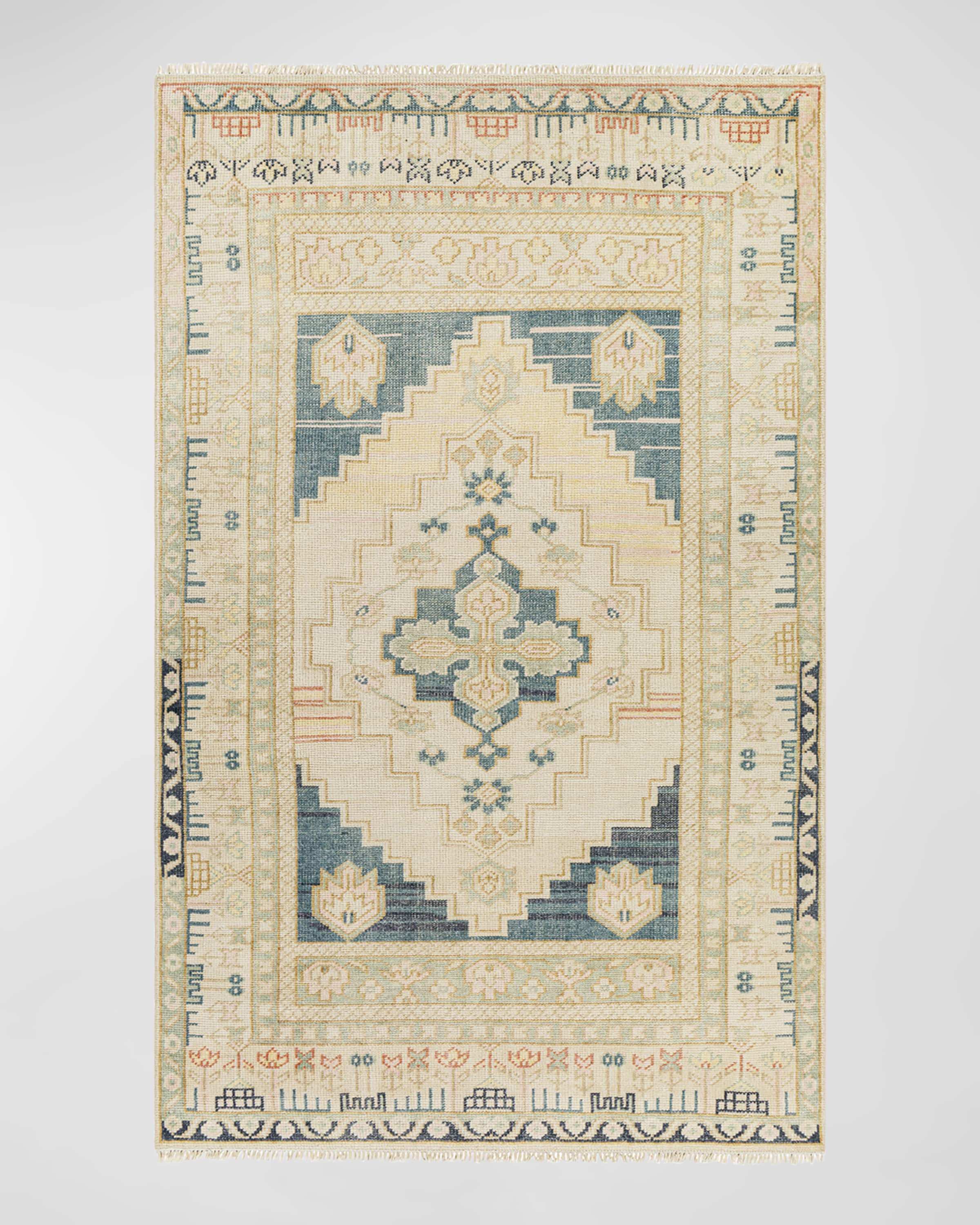 Surya Rugs Anadolu Teal Hand-Knotted Rug, 12' x 15'