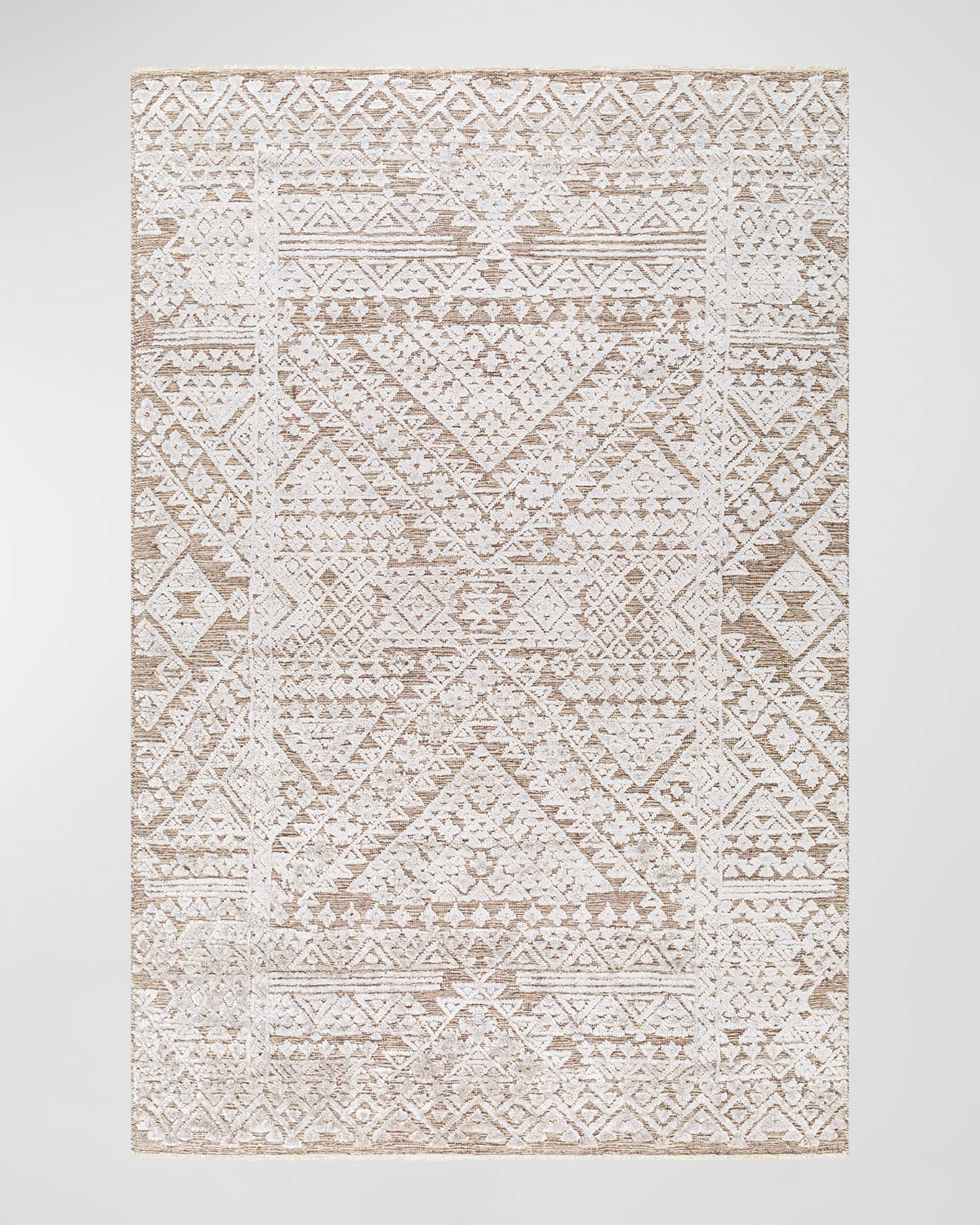 Surya Rugs Amina Dark Beige Hand-Knotted Rug, 8' x 10'