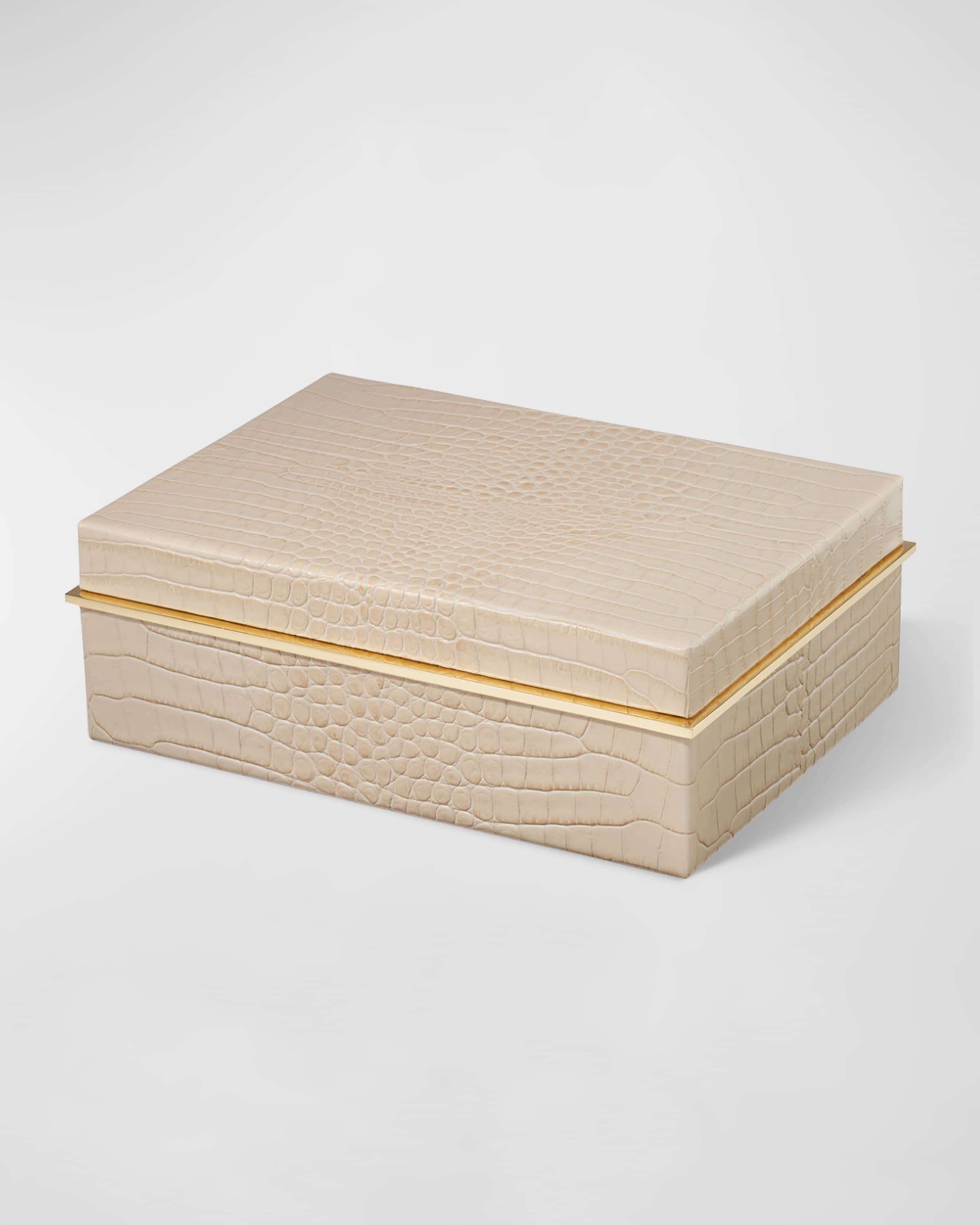 AERIN Classic Croc Leather Small Box