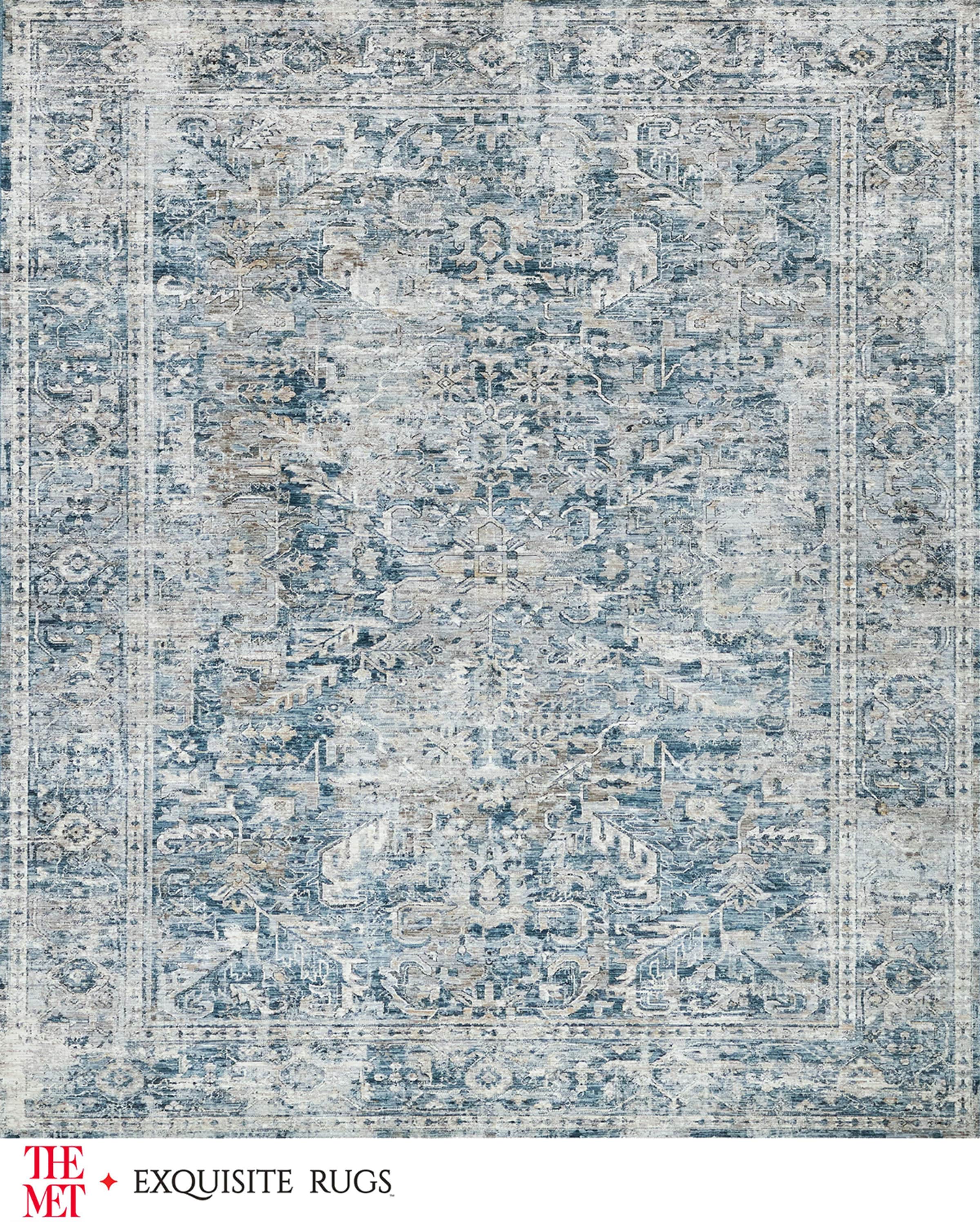 Exquisite Rugs x THE MET Antique Loom Blue Rug, 12' x 15'