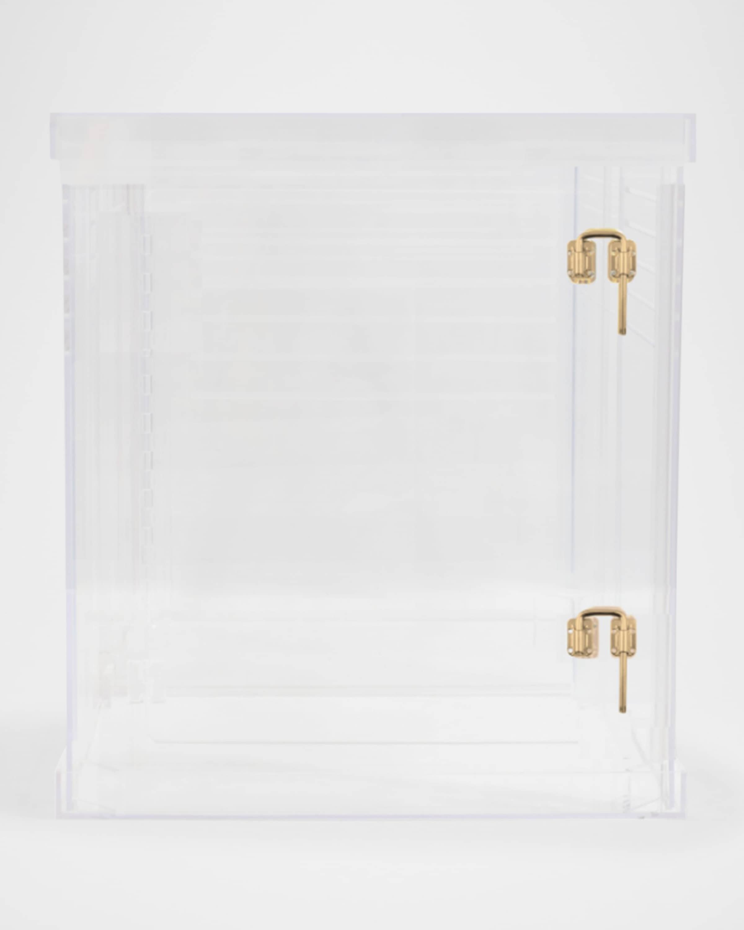 HIDDIN Medium Clear View Pet Crate with Golden Latches