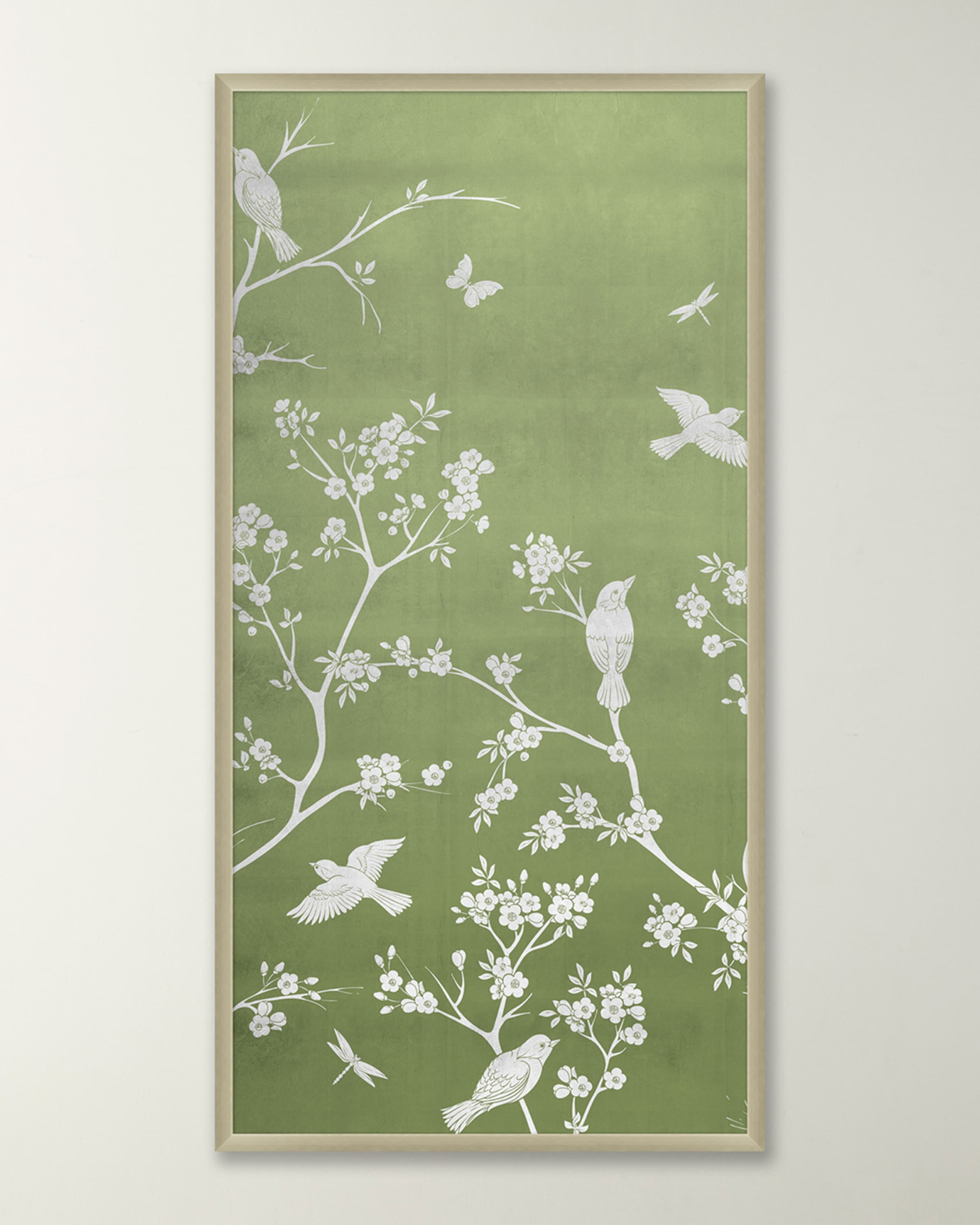 Wendover Art Group "Celery Chinoiserie 1" Framed Giclee