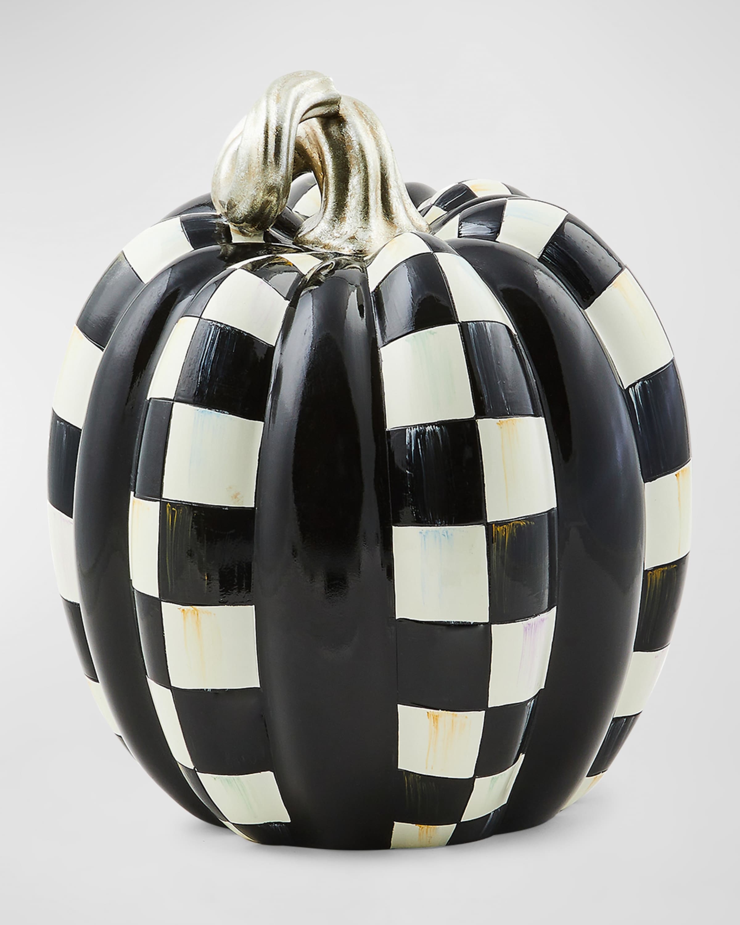 MacKenzie Childs Haunted House Courtly Check Pumpkin Collection