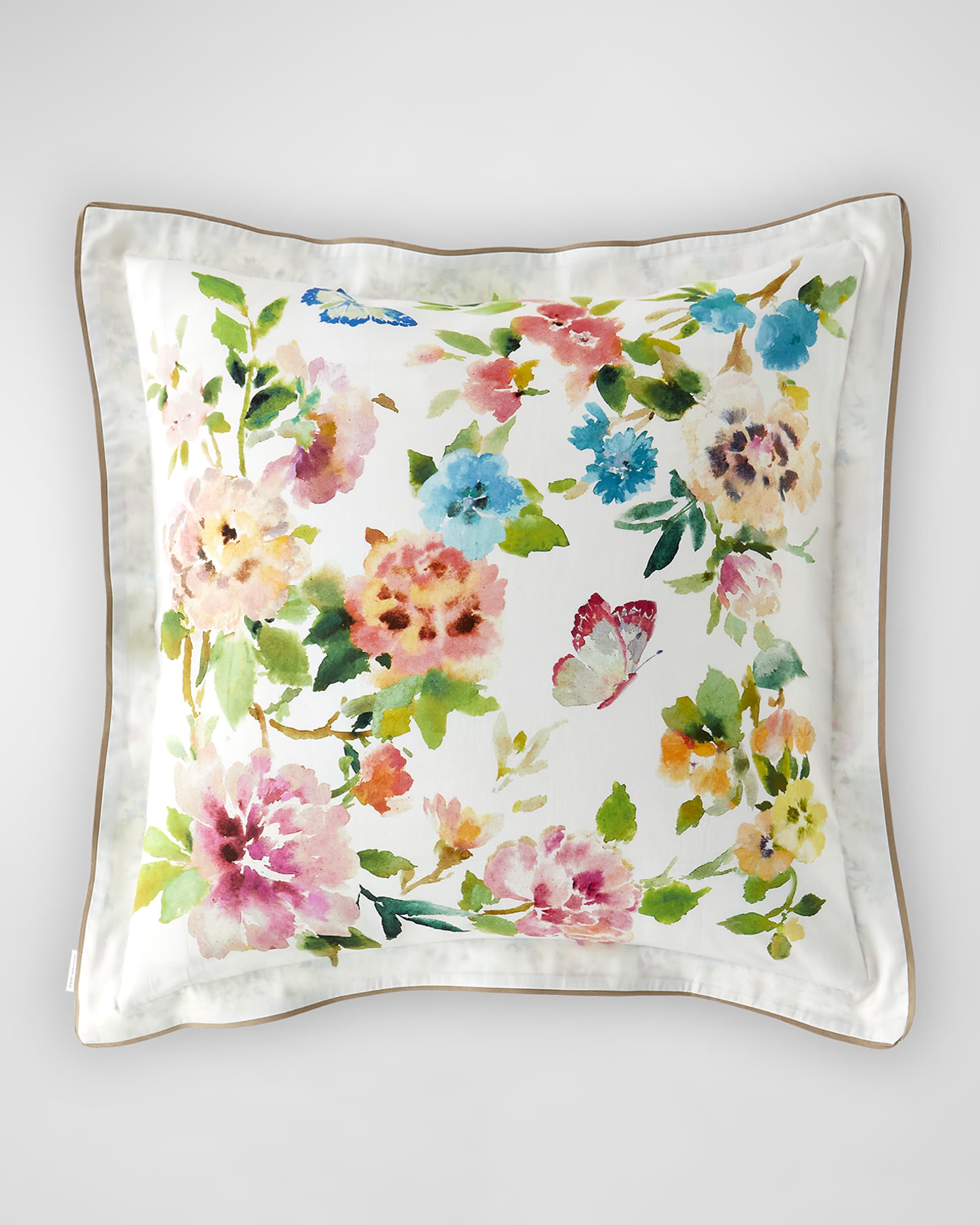 Designers Guild Fiore d'Acqua Peony Reversible Euro Sham