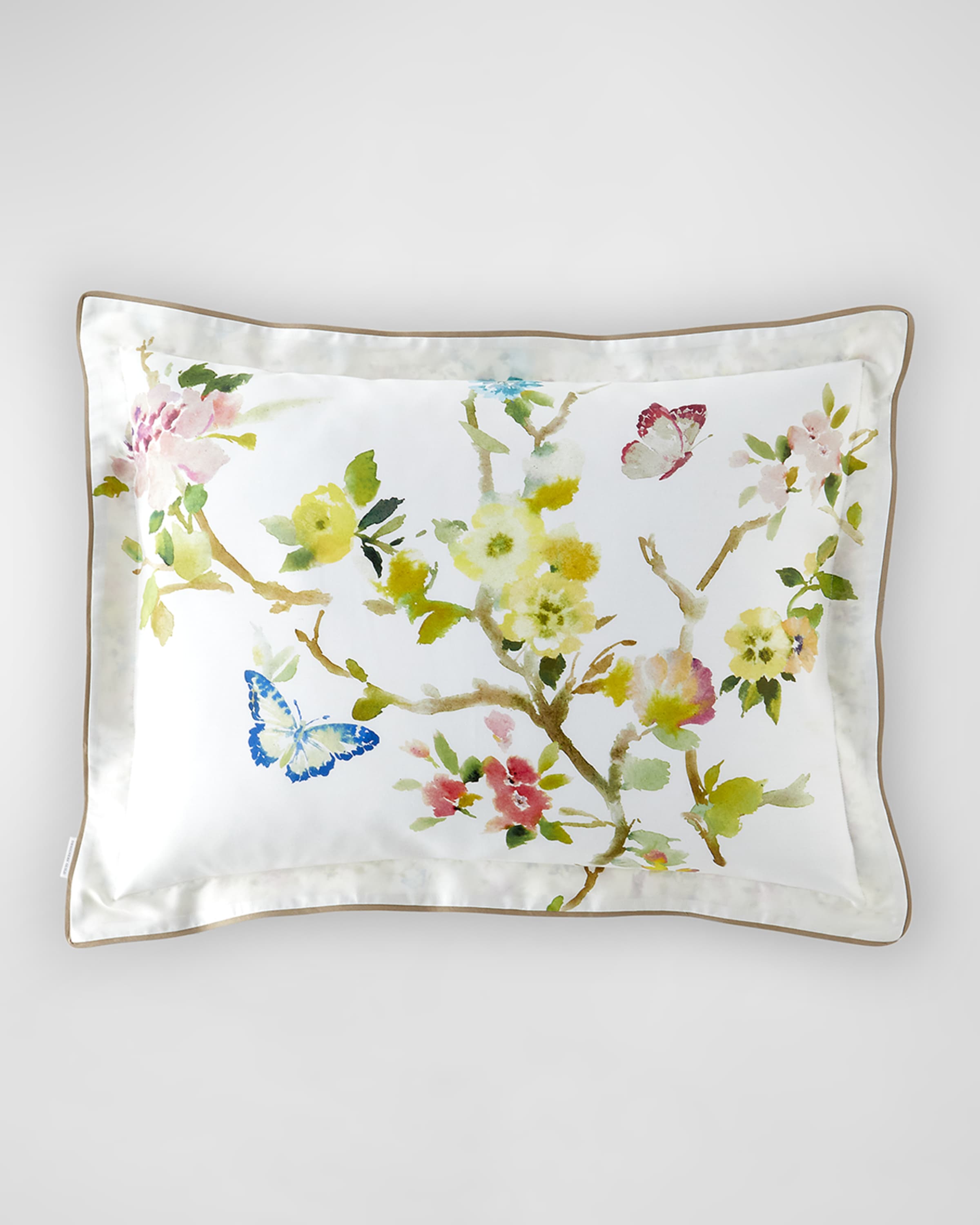 Designers Guild Fiore d'Acqua Peony Reversible Standard Sham