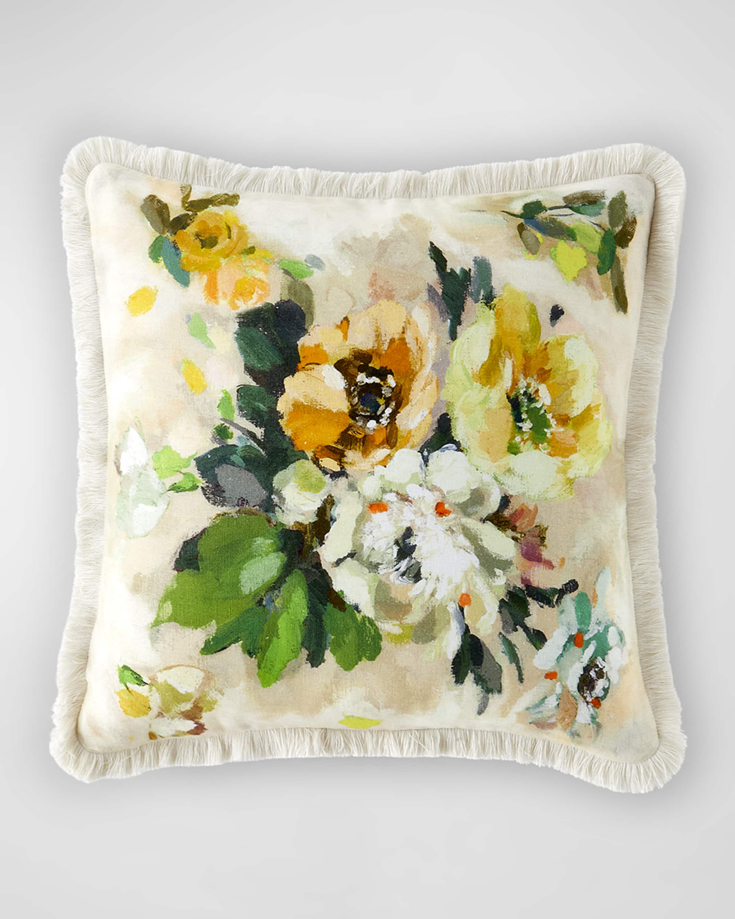 Designers Guild Giardino di Rose Acacia Pillow, 20" Square